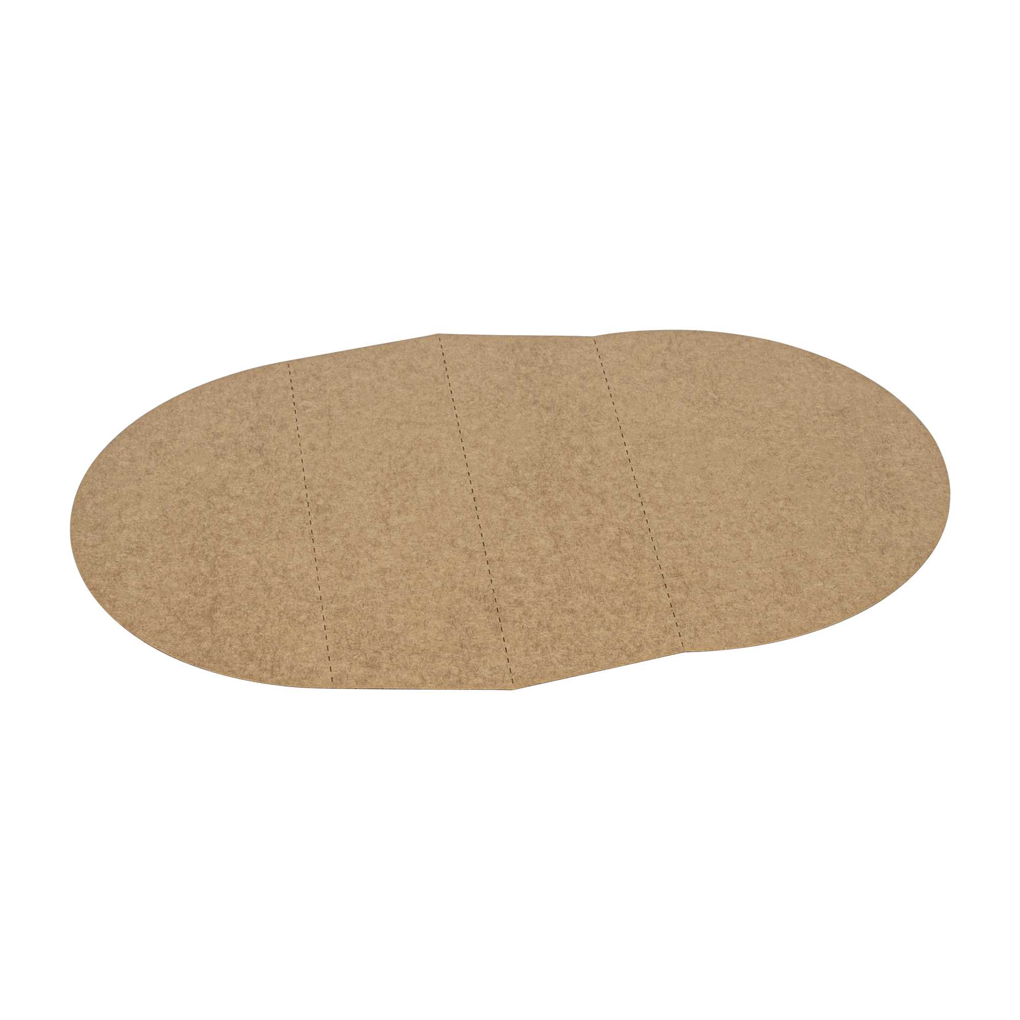 Bio Tek Kraft Paper 2-Compartment Insert - Fits 45 oz Containers - 50 count box
