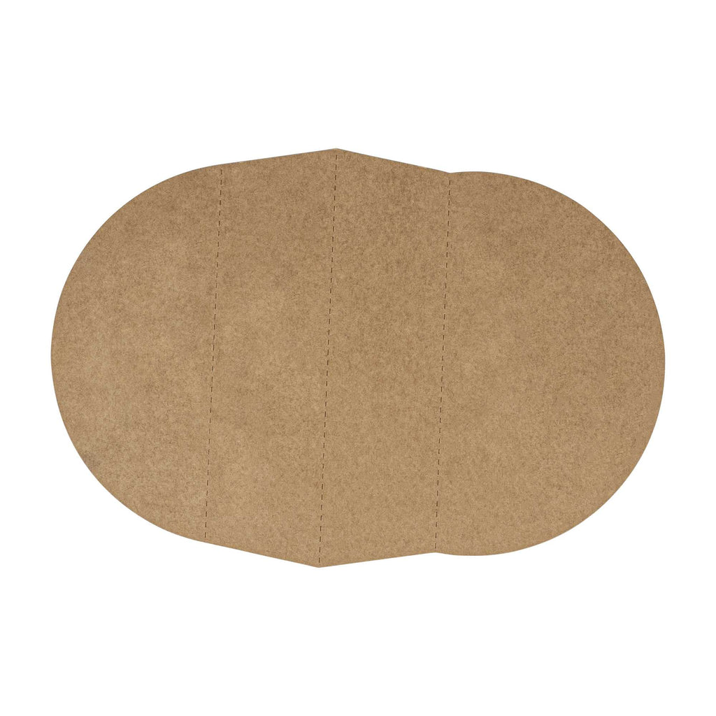 Bio Tek Kraft Paper 2-Compartment Insert - Fits 45 oz Containers - 50 count box