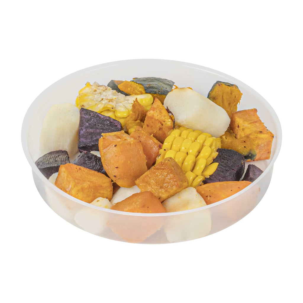 Bio Tek 12 oz White Plastic Insert Tray - Fits 17-45 oz Containers - 50 count box