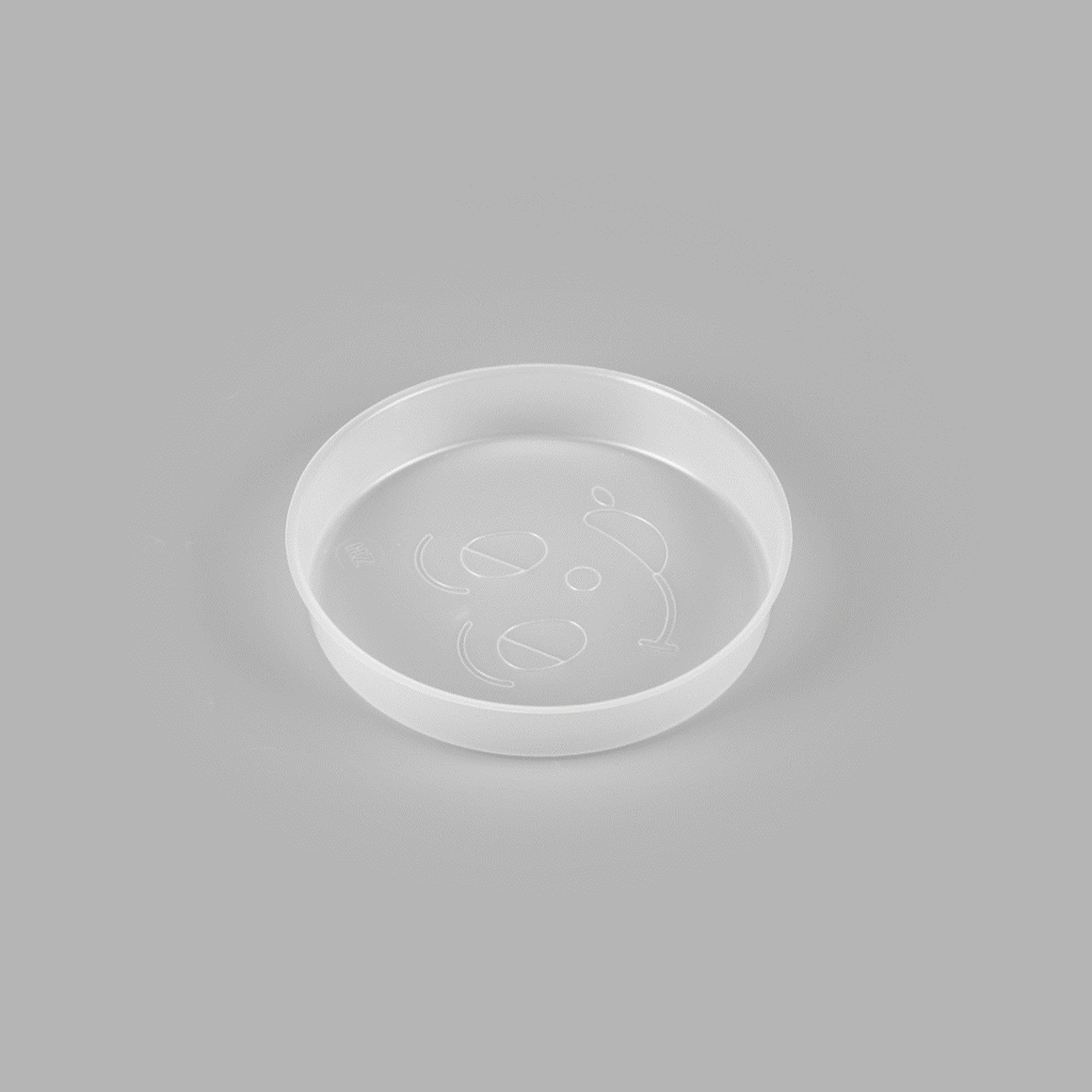 Bio Tek 12 oz White Plastic Insert Tray - Fits 17-45 oz Containers - 50 count box