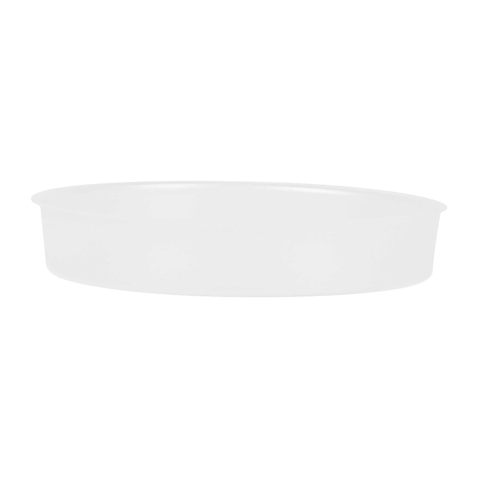 Bio Tek 12 oz White Plastic Insert Tray - Fits 17-45 oz Containers - 200 count box