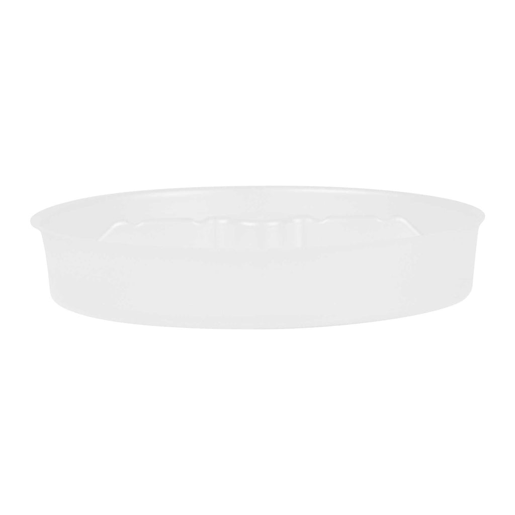 Bio Tek 12 oz White Plastic 2-Compartment Insert Tray - Fits 17-45 oz Containers - 50 count box