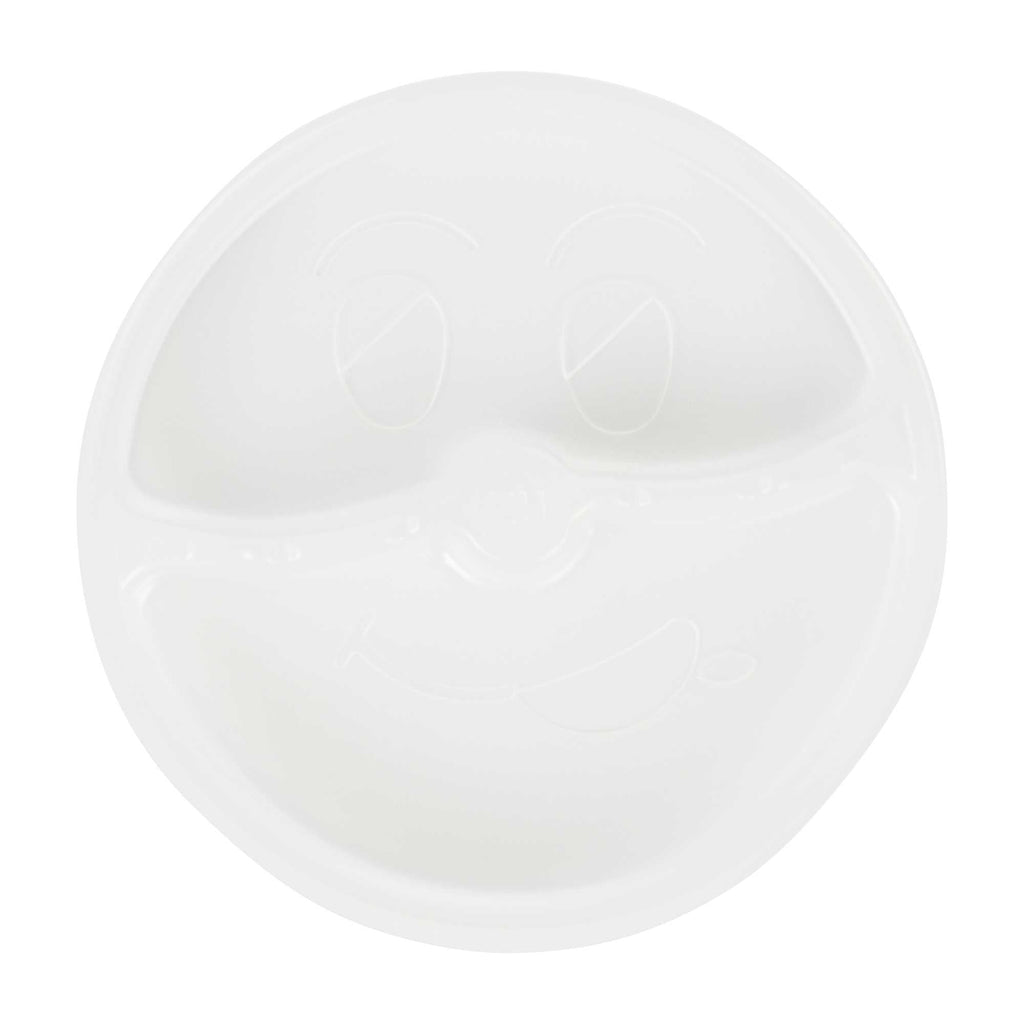Bio Tek 12 oz White Plastic 2-Compartment Insert Tray - Fits 17-45 oz Containers - 200 count box
