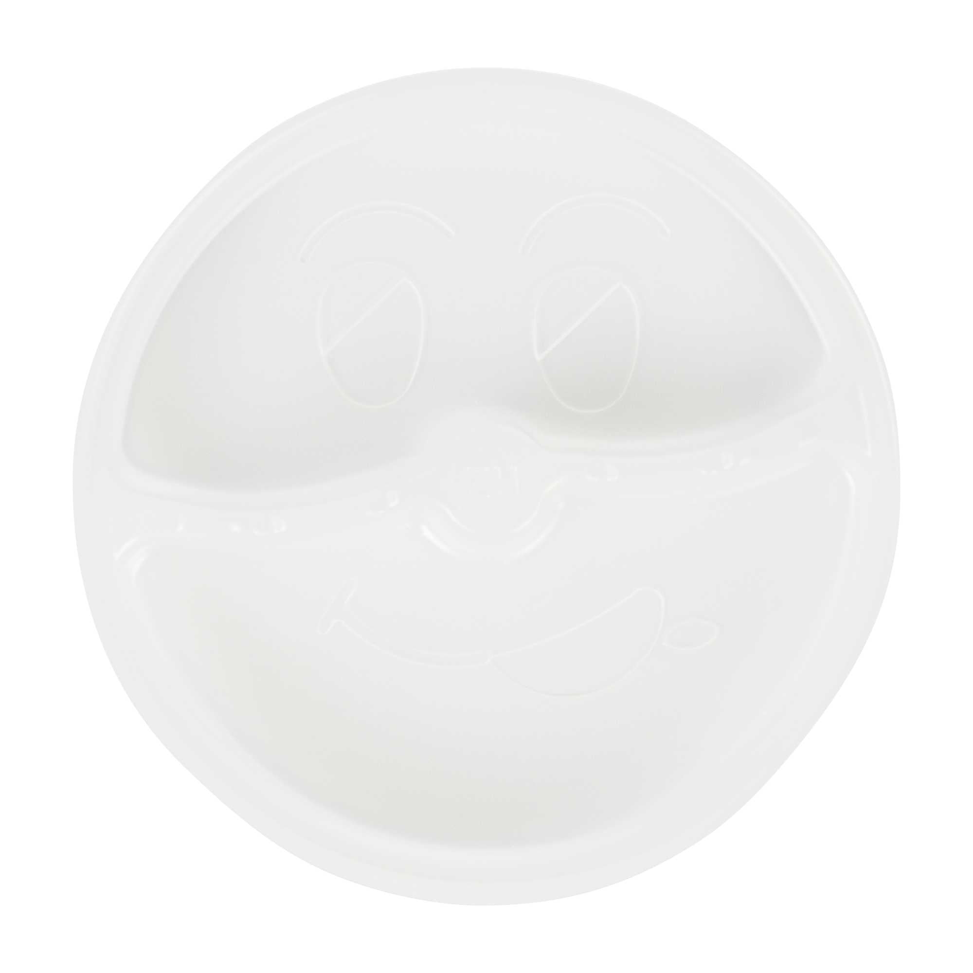 Bio Tek 12 oz White Plastic 2-Compartment Insert Tray - Fits 17-45 oz Containers - 200 count box