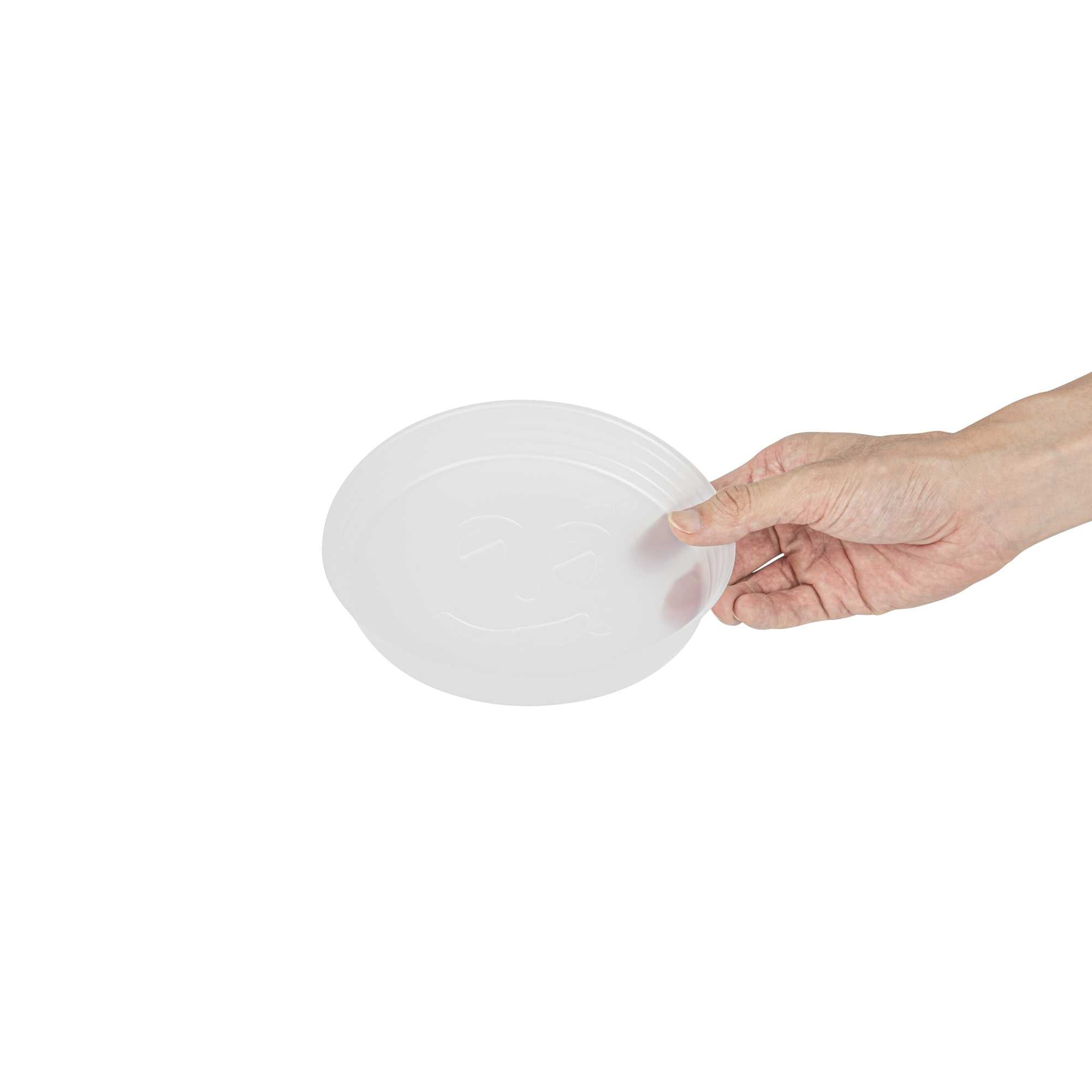 Bio Tek 16 oz White Plastic Insert Tray - Fits 17-45 oz Containers - 50 count box