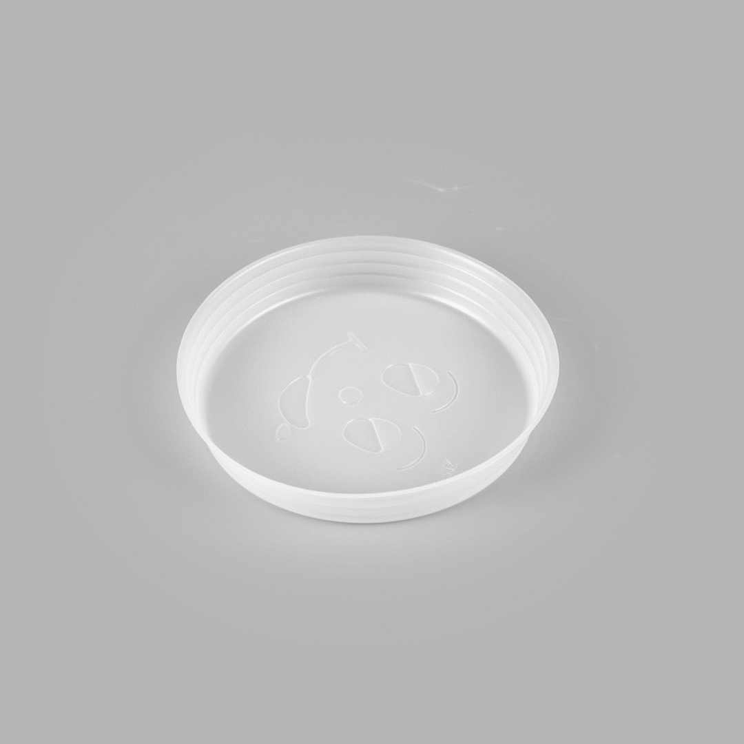 Bio Tek 16 oz White Plastic Insert Tray - Fits 17-45 oz Containers - 50 count box