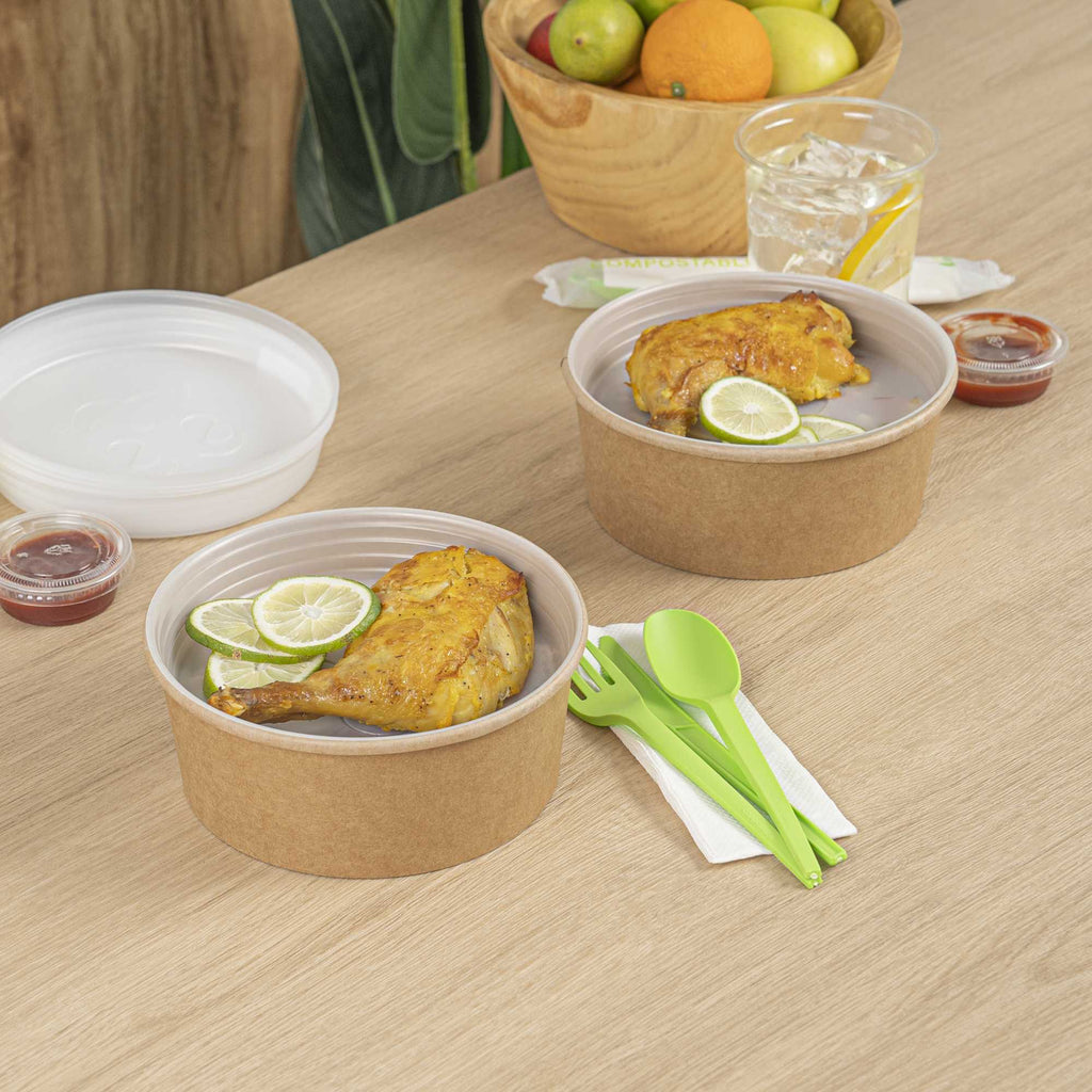 Bio Tek 16 oz White Plastic Insert Tray - Fits 17-45 oz Containers - 50 count box