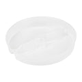 Bio Tek 15 oz White Plastic 2-Compartment Insert Tray - Fits 17-45 oz Containers - 200 count box