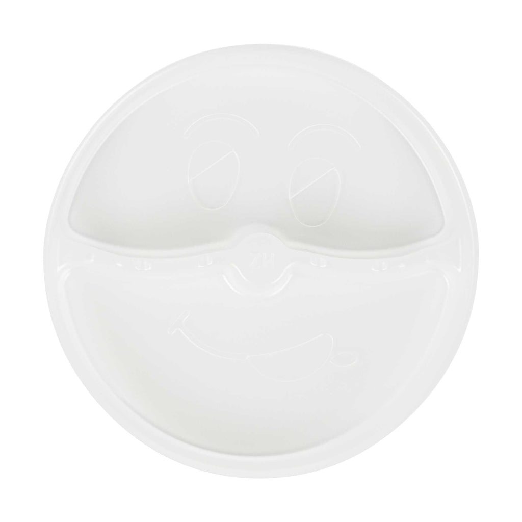 Bio Tek 15 oz White Plastic 2-Compartment Insert Tray - Fits 17-45 oz Containers - 50 count box