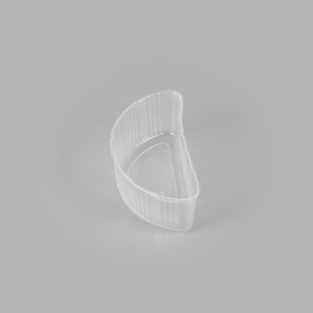 Bio Tek 16 oz White Plastic Half Insert Tray - Fits 17-45 oz Containers - 50 count box