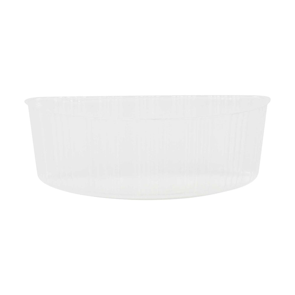 Bio Tek 16 oz White Plastic Half Insert Tray - Fits 17-45 oz Containers - 50 count box
