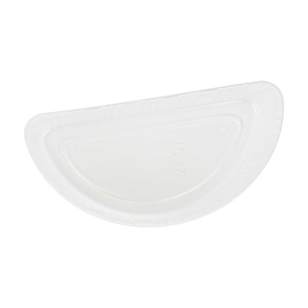 Bio Tek 16 oz White Plastic Half Insert Tray - Fits 17-45 oz Containers - 50 count box