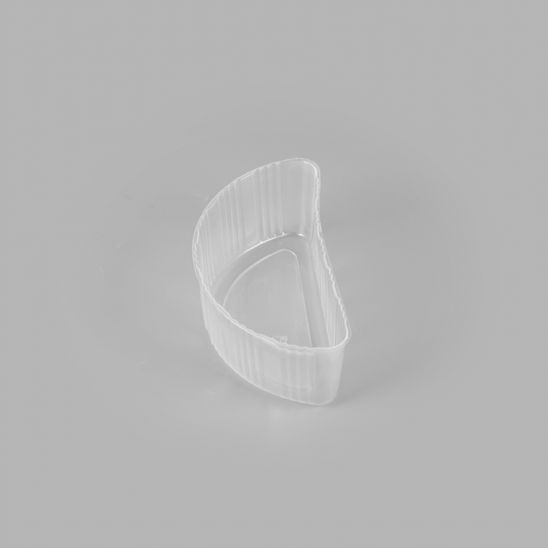 Bio Tek 16 oz White Plastic Half Insert Tray - Fits 17-45 oz Containers - 200 count box