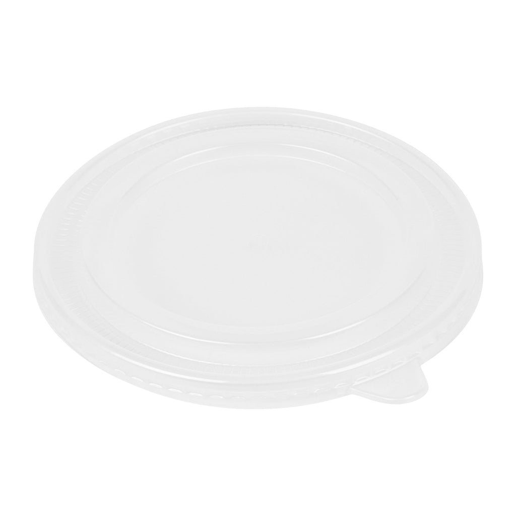 Bio Tek Clear Plastic Take Out Container Lid - Fits 17, 25, 33 and 34 oz Containers - 200 count box