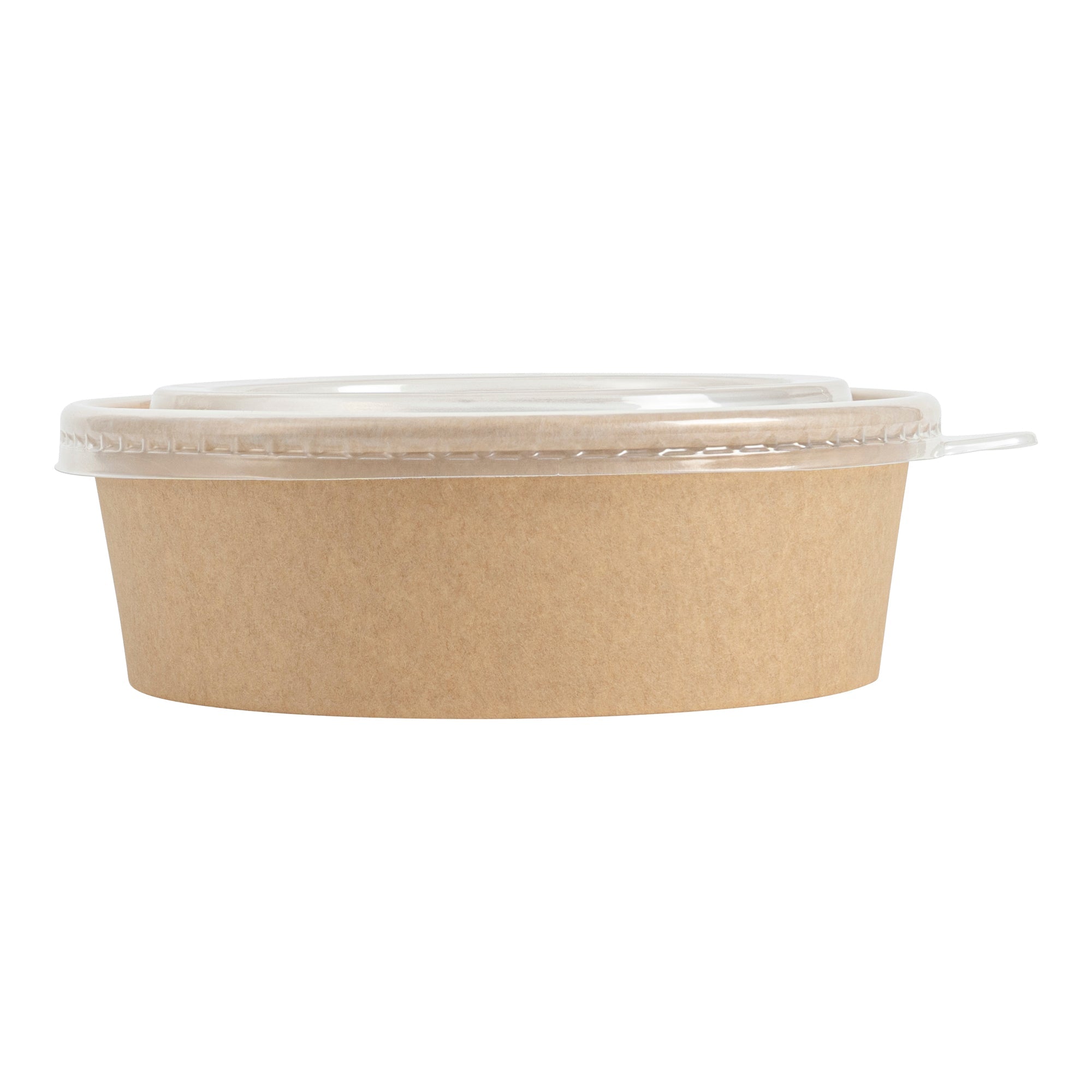 Bio Tek Clear Plastic Take Out Container Lid - Fits 17, 25, 33 and 34 oz Containers - 200 count box