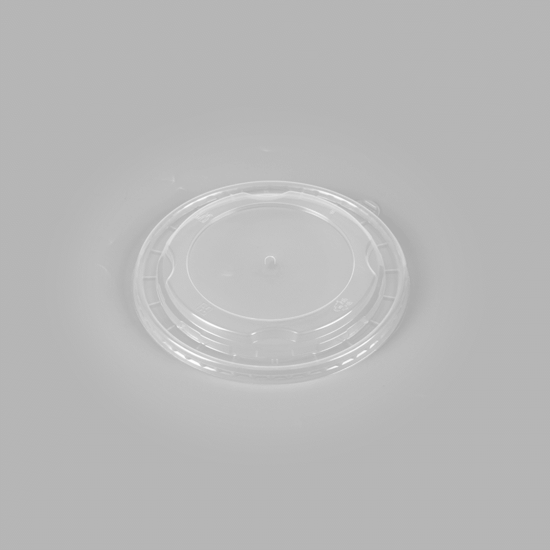Bio Tek Clear Plastic Take Out Container Lid - Fits 22, 34, 37 and 42 oz Containers - 50 count box