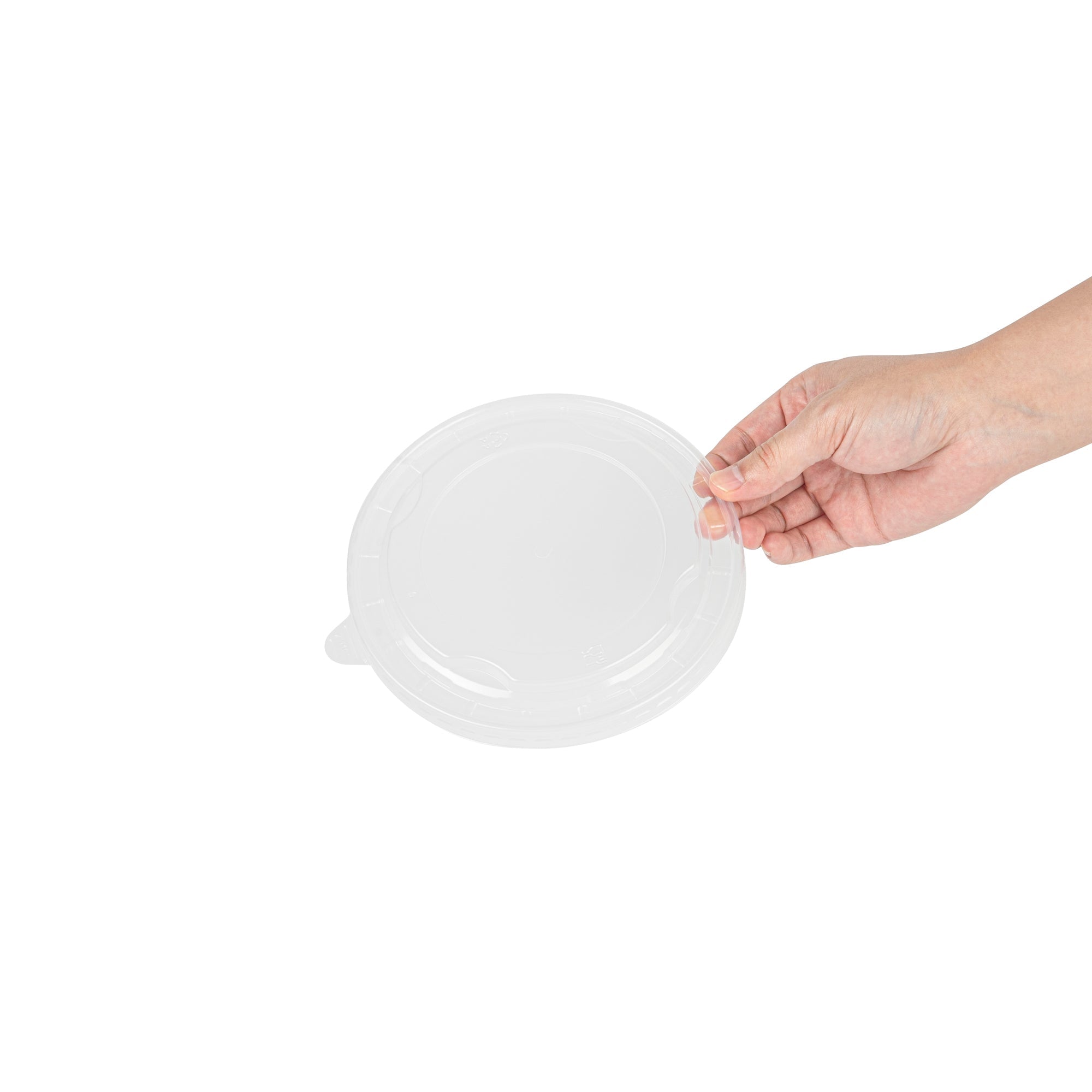 Bio Tek Clear Plastic Take Out Container Lid - Fits 22, 37 and 42 oz Containers - 200 count box