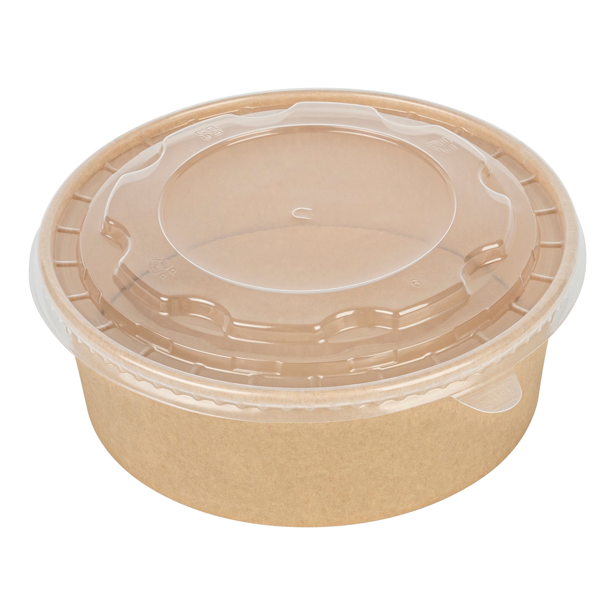 Bio Tek Clear Plastic Take Out Container Lid - Fits 22, 37 and 42 oz Containers - 200 count box