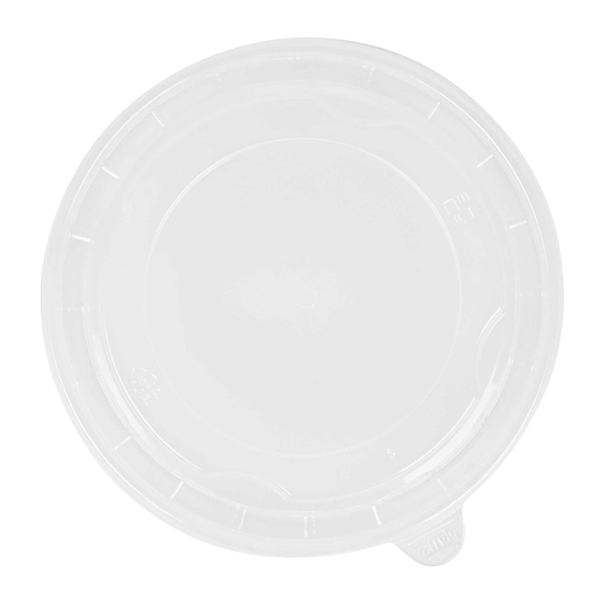 Bio Tek Clear Plastic Take Out Container Lid - Fits 45 oz Containers - 50 count box