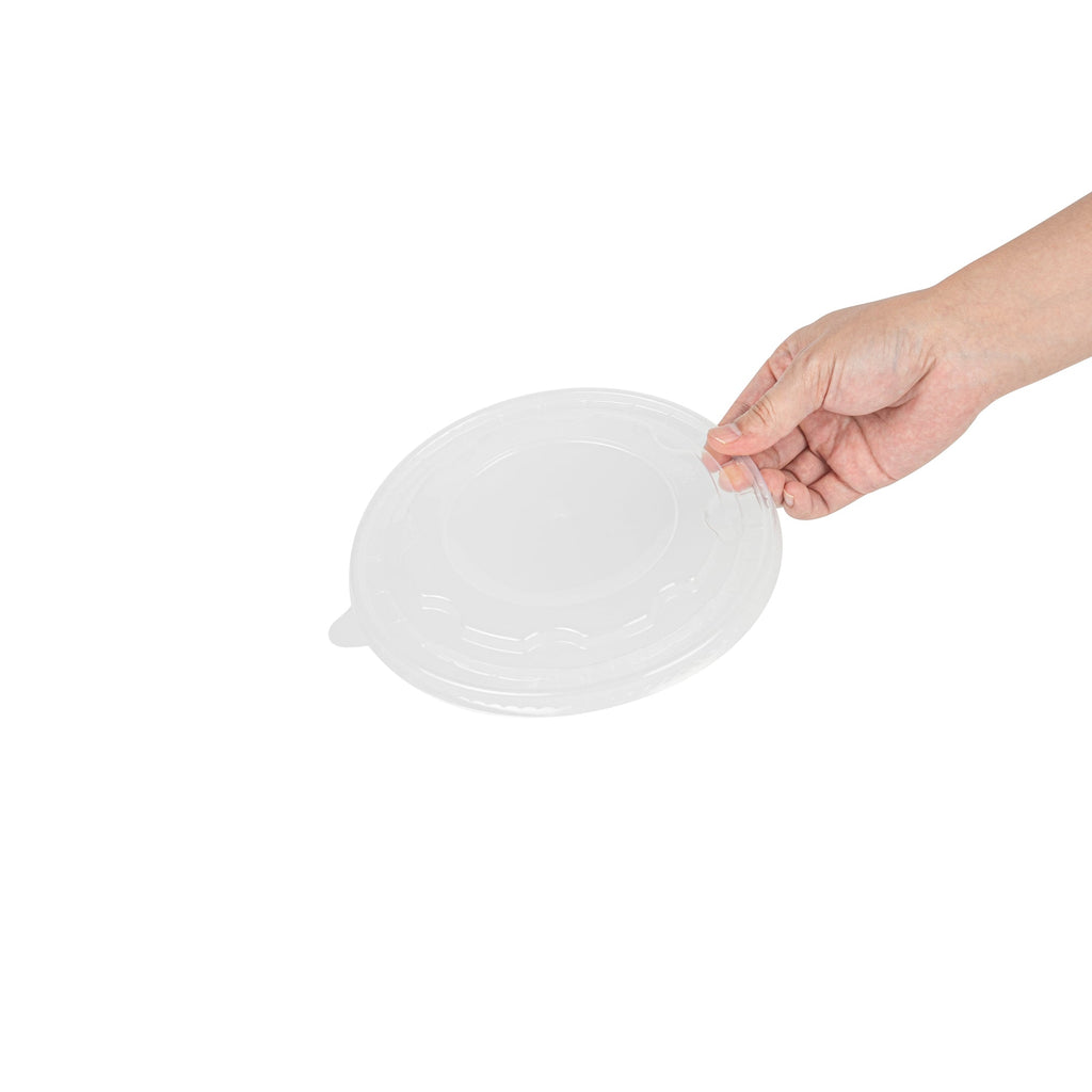 Bio Tek Clear Plastic Take Out Container Lid - Fits 45 oz Containers - 200 count box