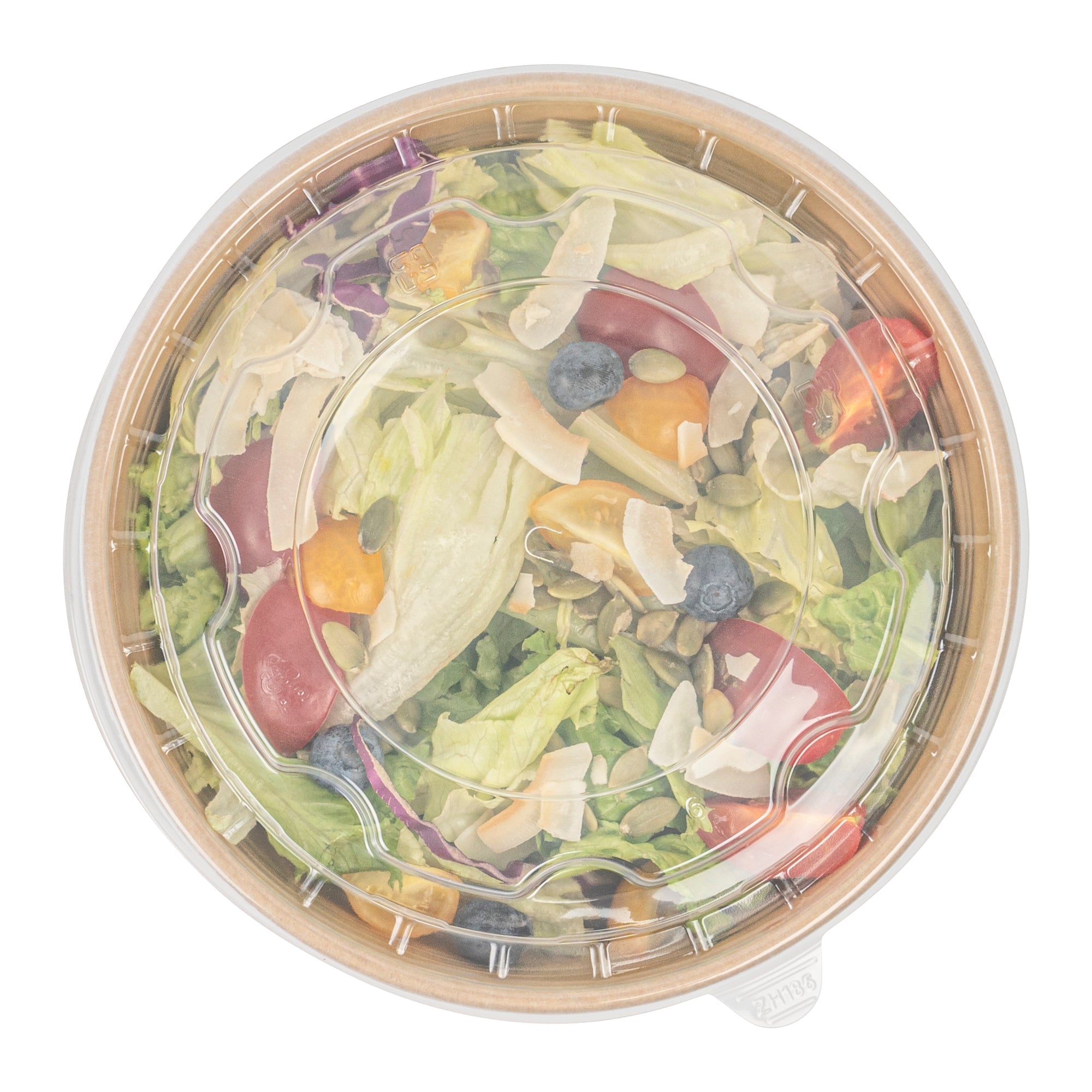 Bio Tek Clear Plastic Take Out Container Lid - Fits 45 oz Containers - 200 count box