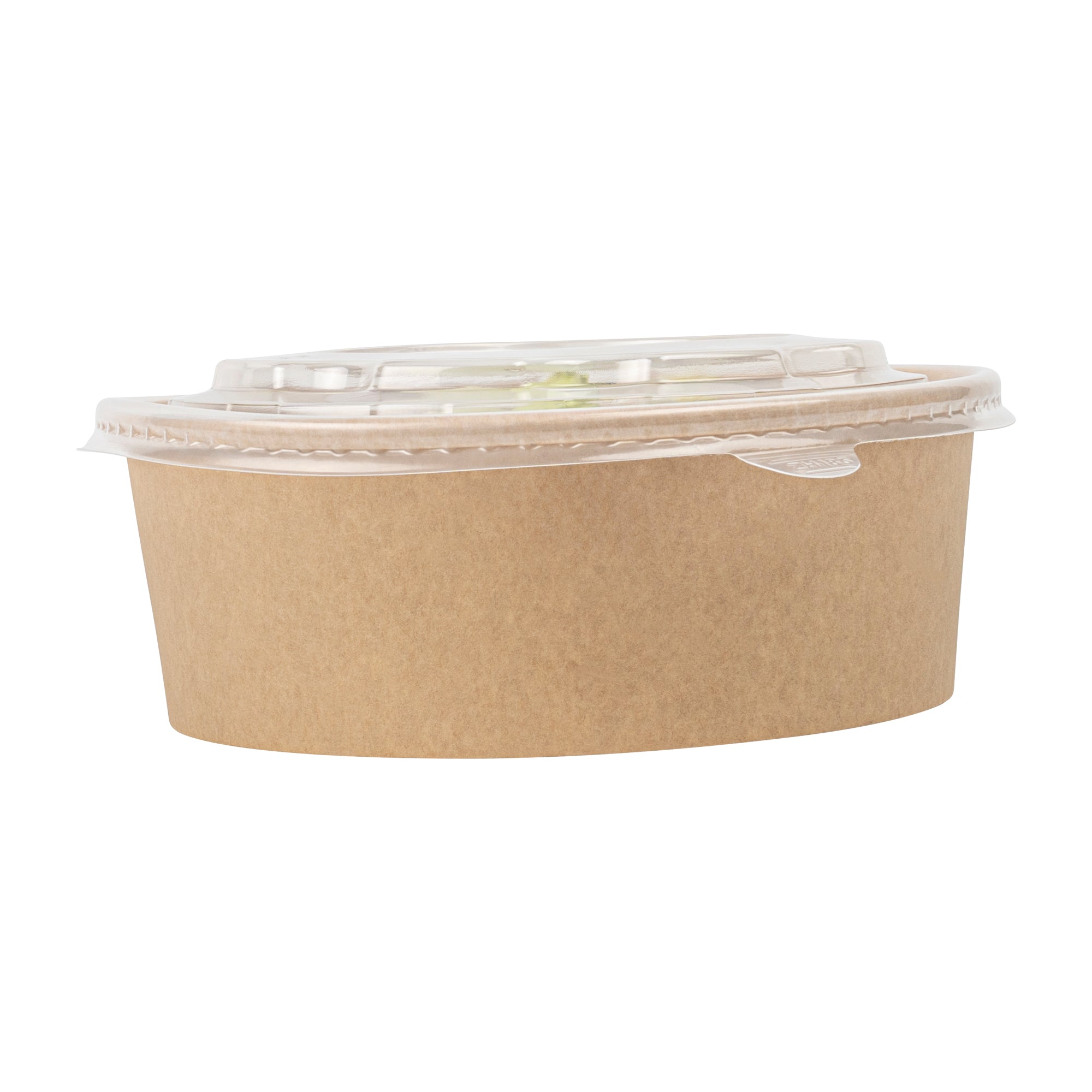 Bio Tek Clear Plastic Take Out Container Lid - Fits 45 oz Containers - 200 count box