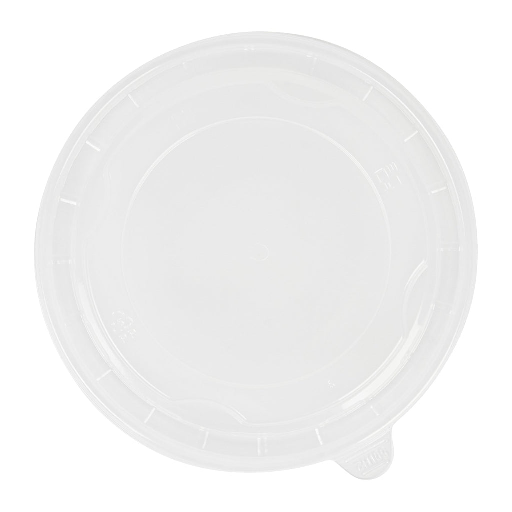 Bio Tek Clear Plastic Take Out Container Lid - Fits 45 oz Containers - 200 count box