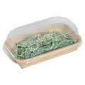 Matsuri Vision Clear PET Plastic Lid - Fits 5 oz Sushi Container, Anti-Fog - 50 count box