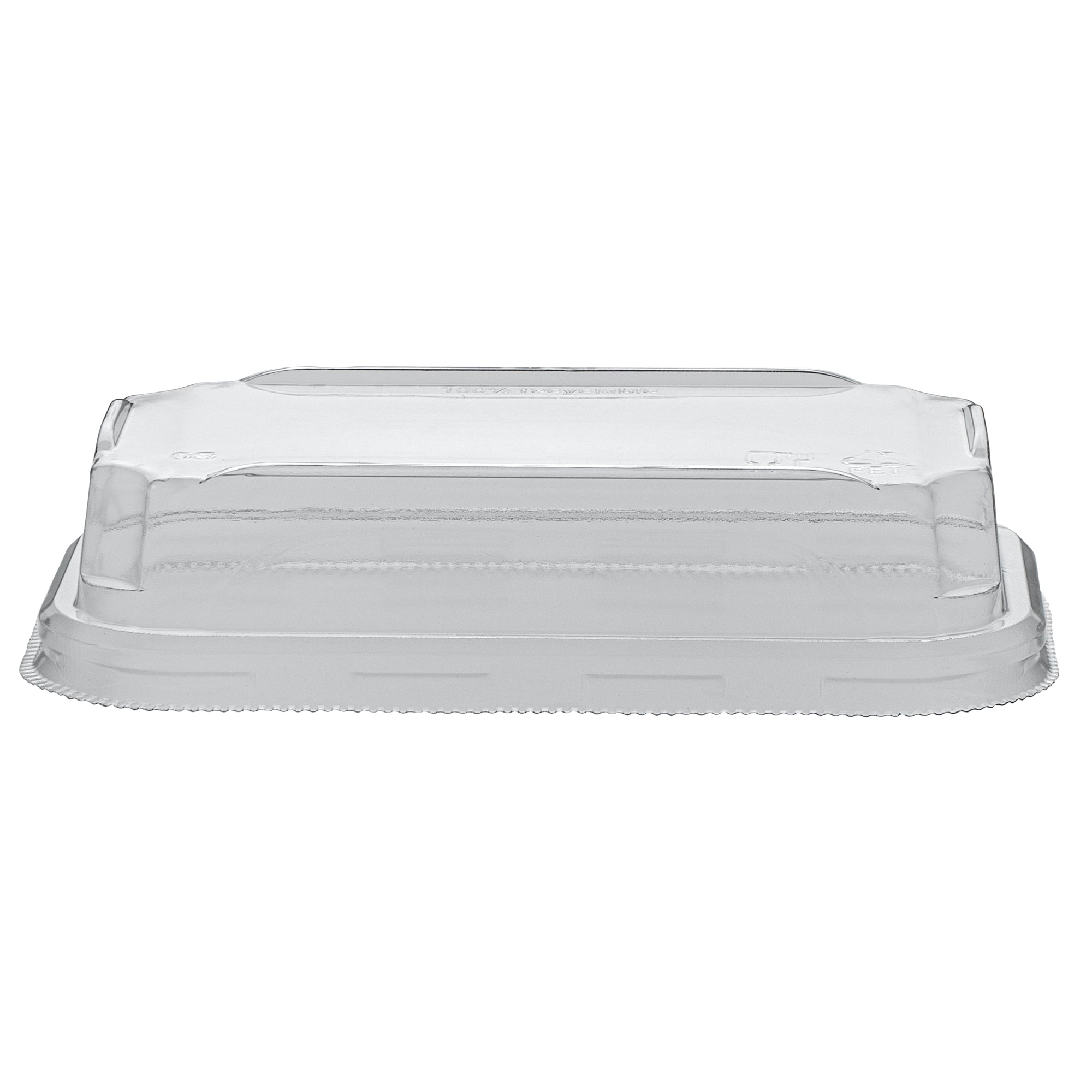 Matsuri Vision Clear PET Plastic Lid - Fits 5 oz Sushi Container, Anti-Fog - 100 count box
