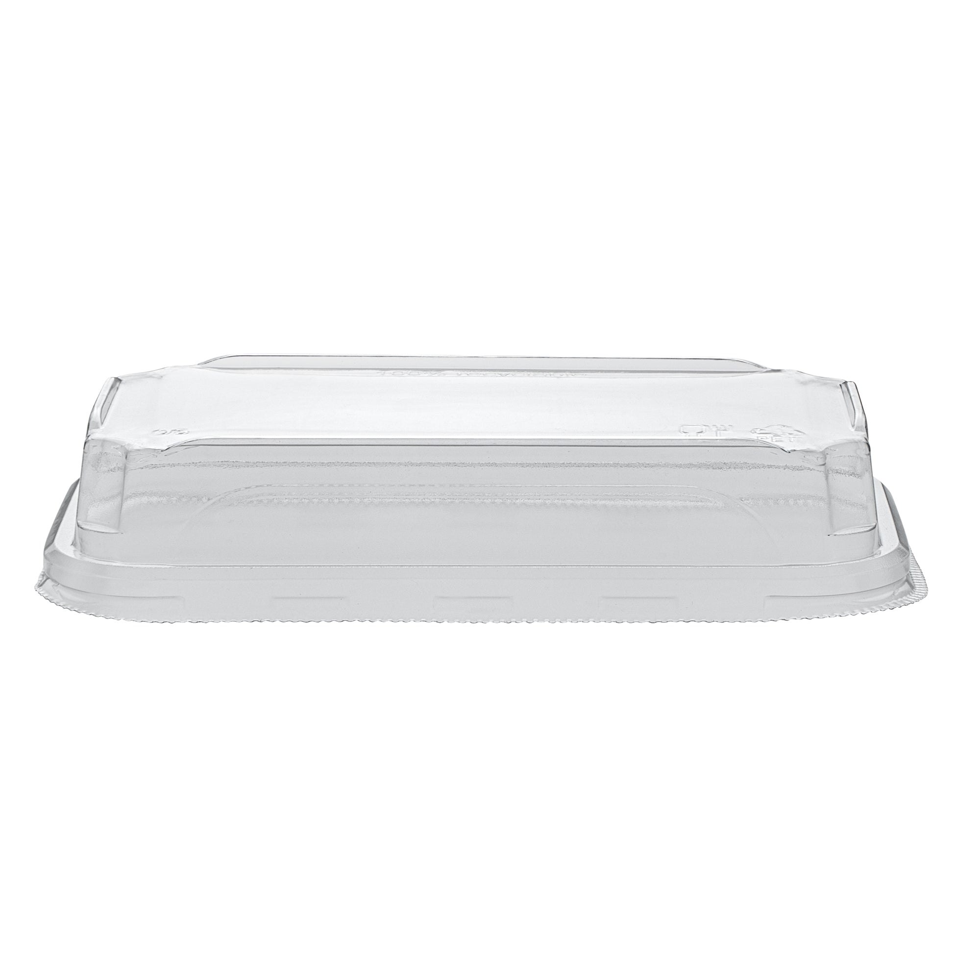 Matsuri Vision Clear PET Plastic Lid - Fits 6 oz Sushi Container, Anti-Fog - 50 count box