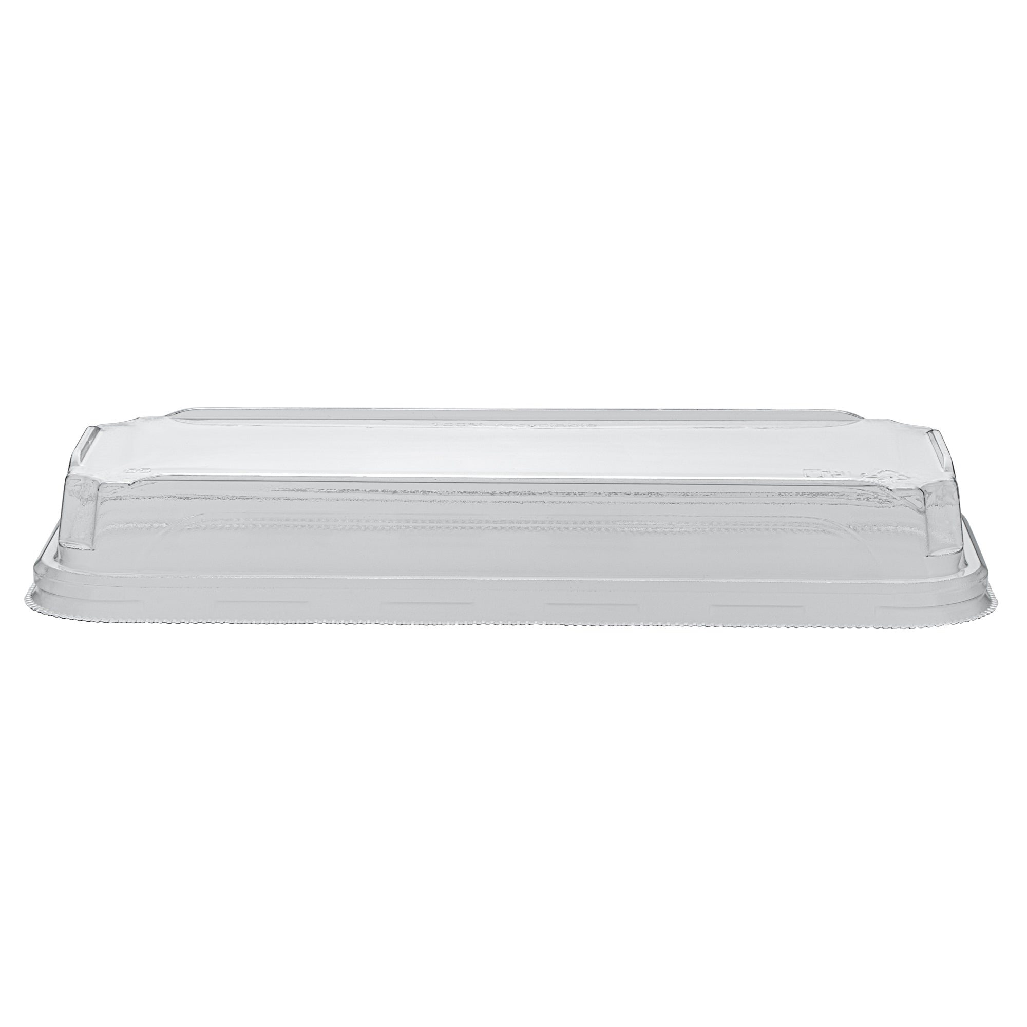 Matsuri Vision Clear PET Plastic Lid - Fits 10 oz Sushi Container, Anti-Fog - 100 count box