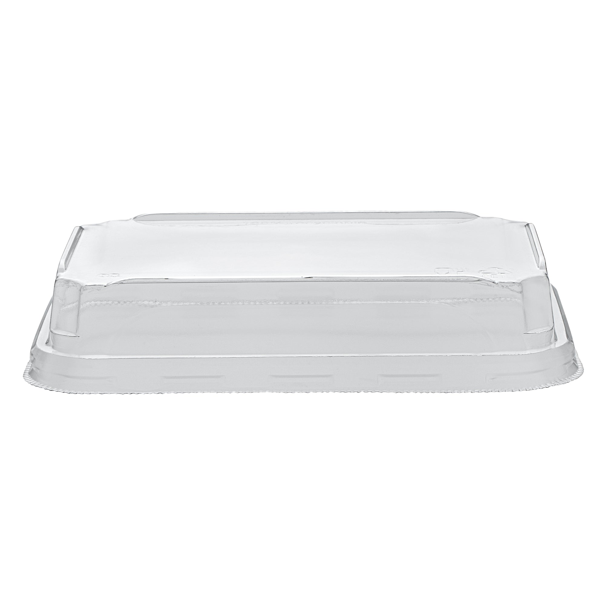 Matsuri Vision Clear PET Plastic Lid - Fits 8 oz Sushi Container, Anti-Fog - 100 count box
