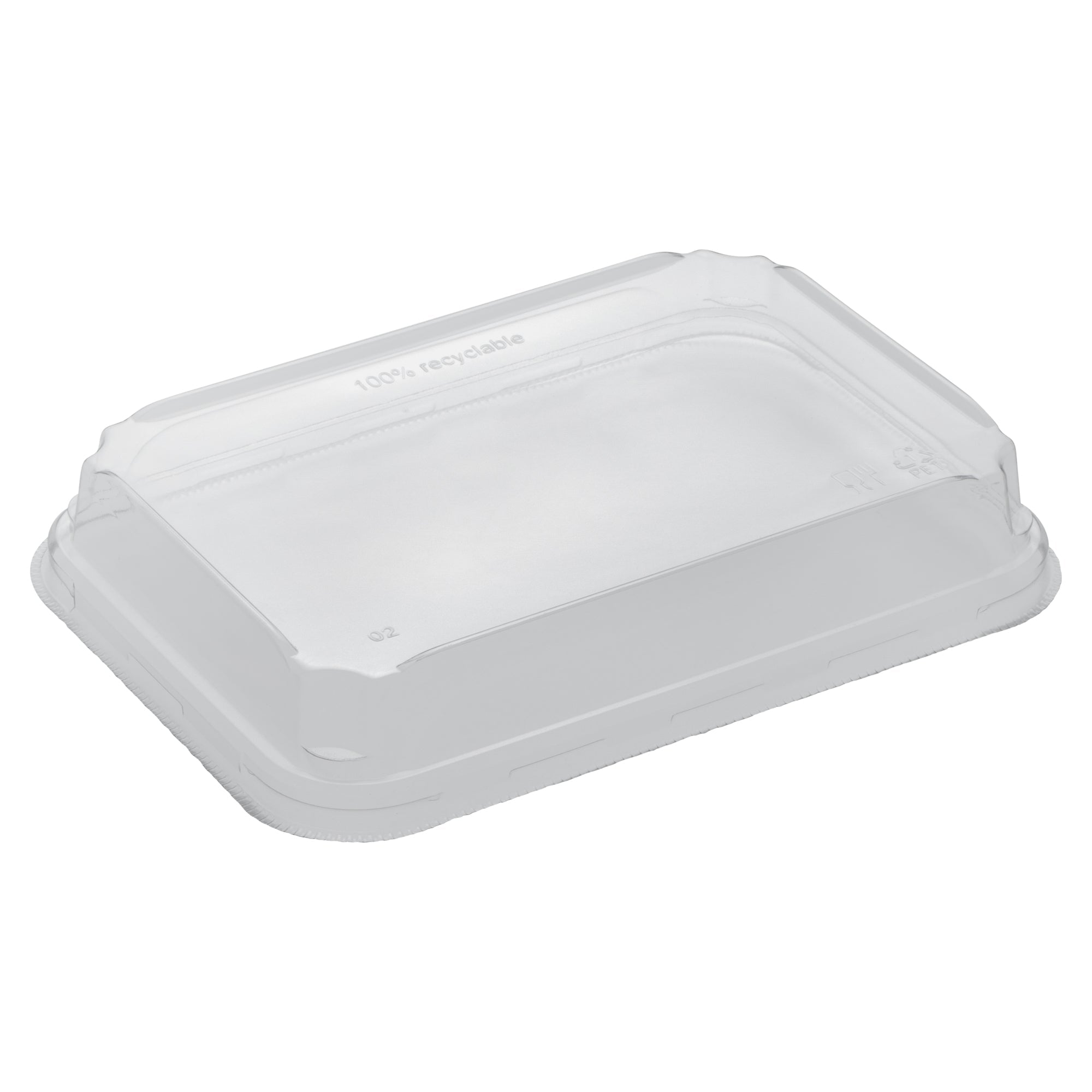 Matsuri Vision Clear PET Plastic Lid - Fits 11 oz Sushi Container, Anti-Fog - 50 count box