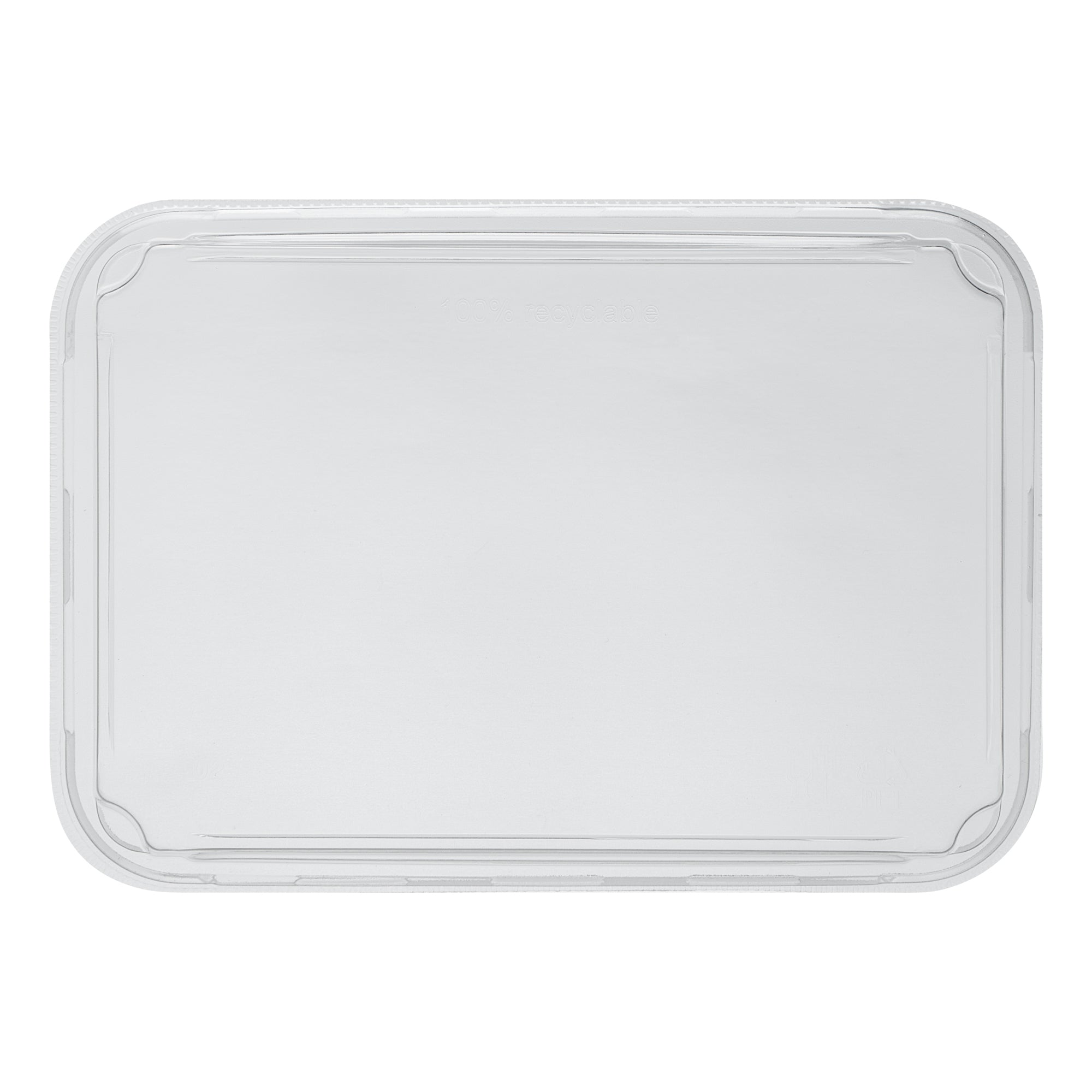 Matsuri Vision Clear PET Plastic Lid - Fits 11 oz Sushi Container, Anti-Fog - 50 count box