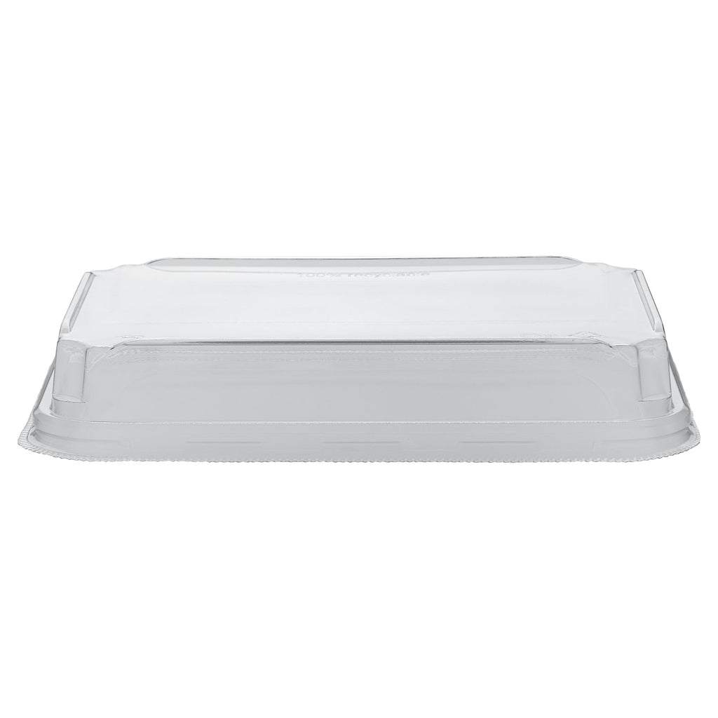 Matsuri Vision Clear PET Plastic Lid - Fits 11 oz Sushi Container, Anti-Fog - 100 count box