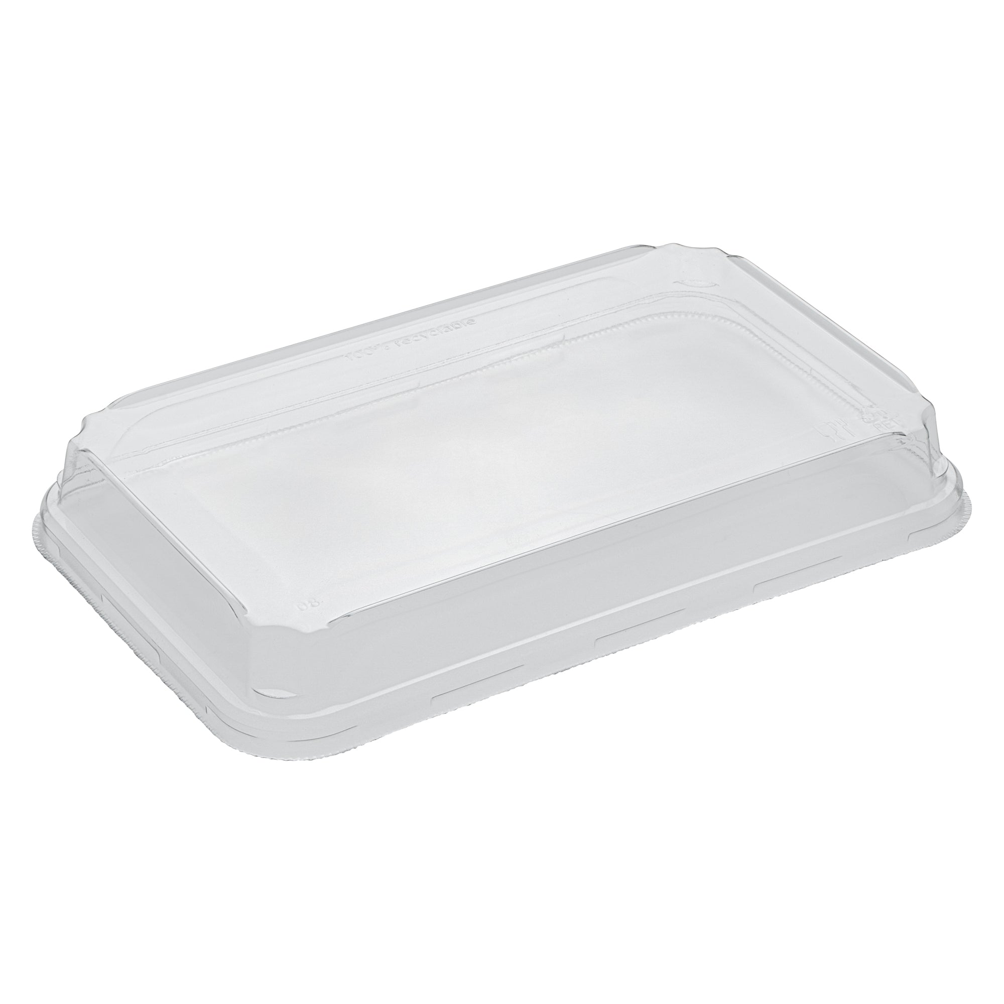 Matsuri Vision Clear PET Plastic Lid - Fits 15 oz Sushi Container, Anti-Fog - 50 count box