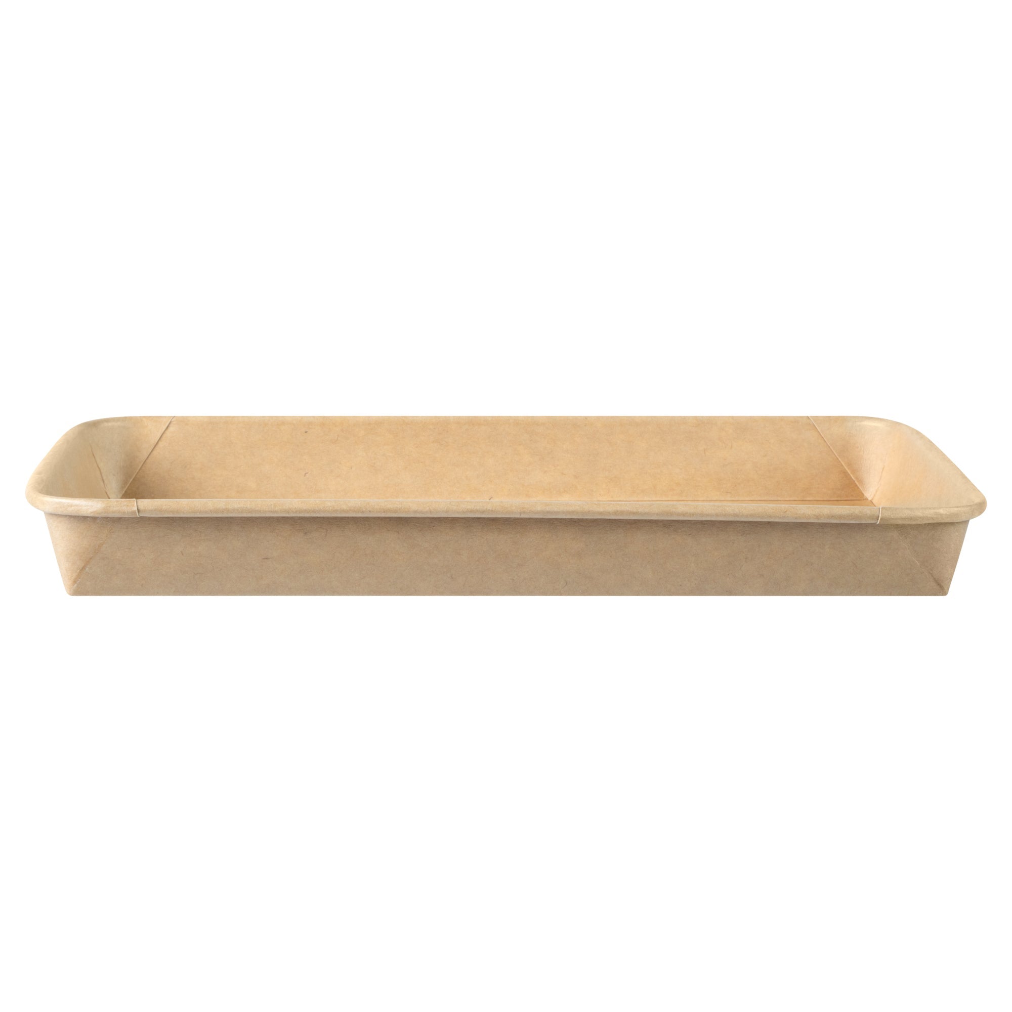 Matsuri Vision 20 oz Rectangle Kraft Paper Sushi Container - 9 1/2" x 6" x 1" - 100 count box