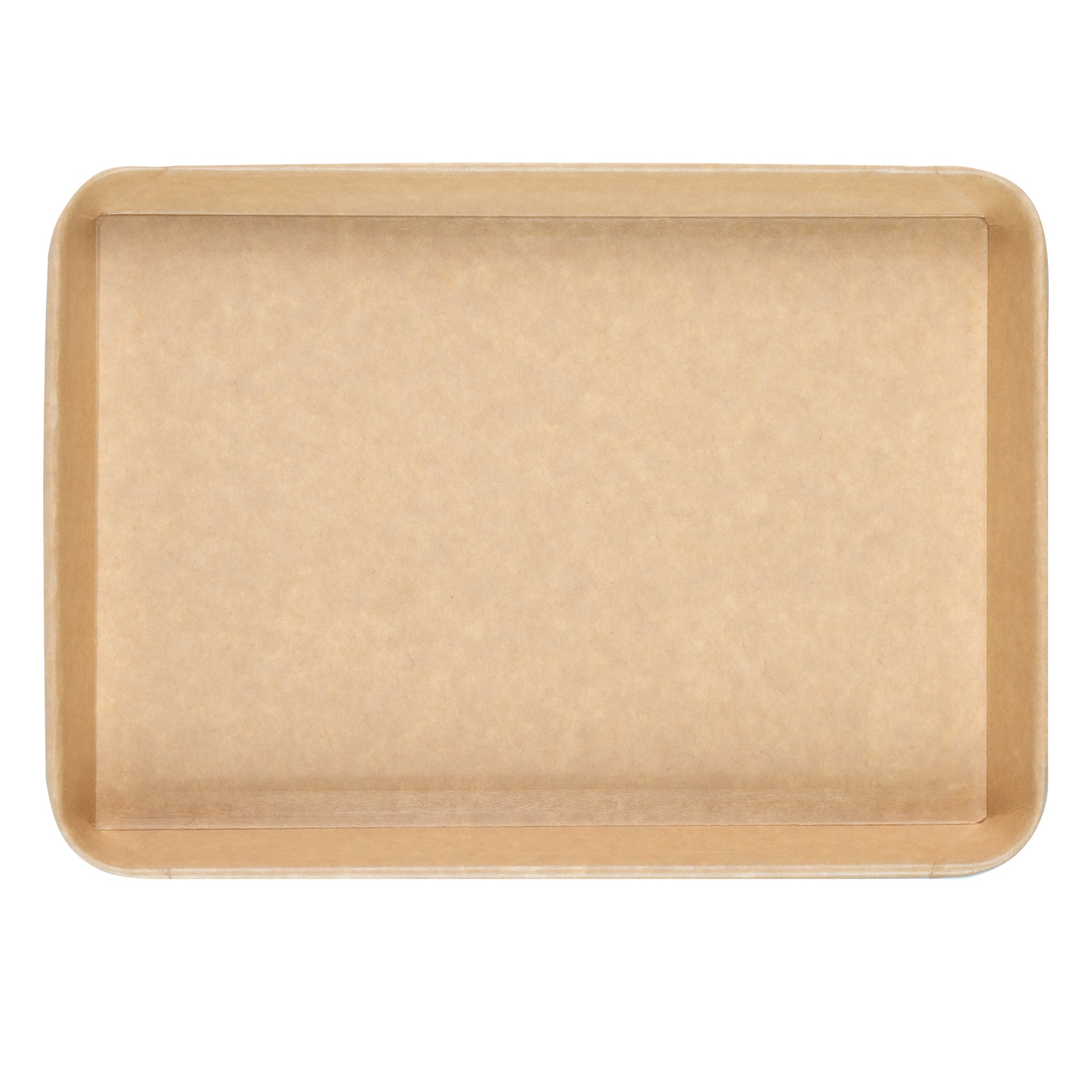 Matsuri Vision 23 oz Rectangle Kraft Paper Sushi Container - 10" x 7 1/4" x 1" - 50 count box