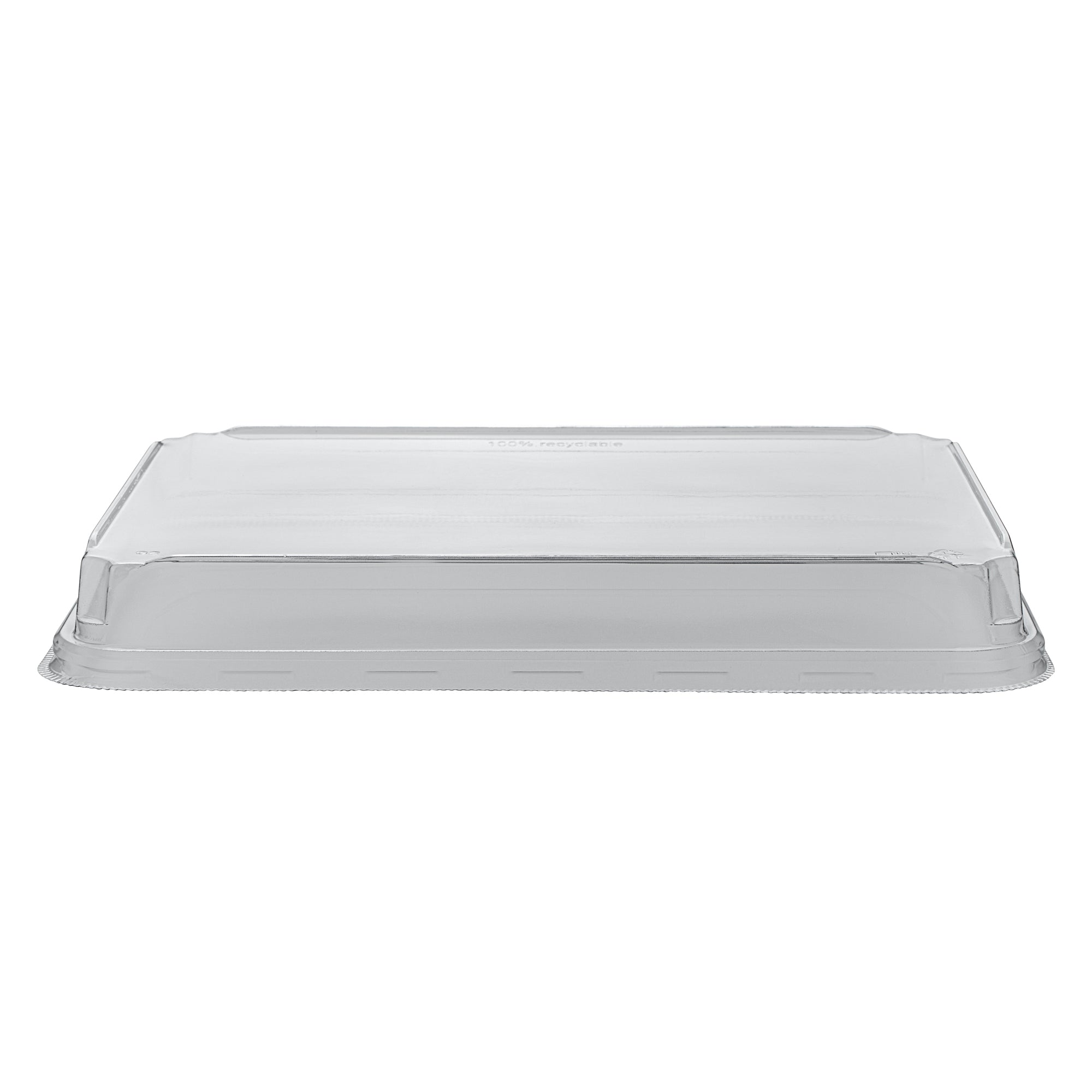 Matsuri Vision Clear PET Plastic Lid - Fits 23 oz Sushi Container, Anti-Fog - 100 count box