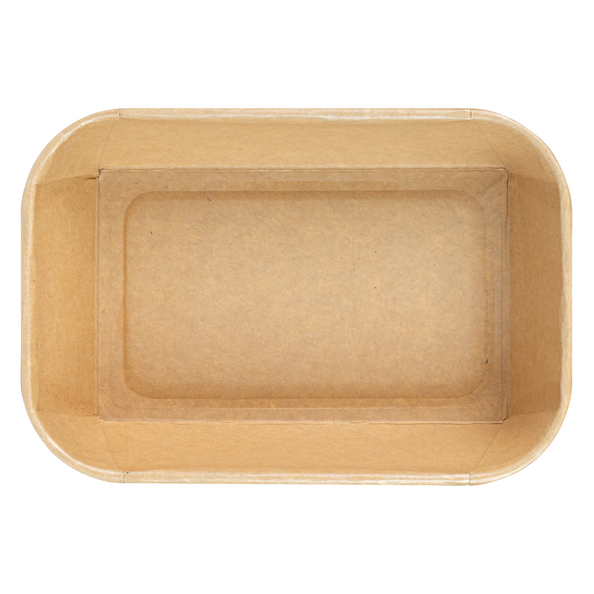 Matsuri Vision 22 oz Rectangle Kraft Paper Sushi Container - 6 1/2" x 4 3/4" x 2" - 50 count box