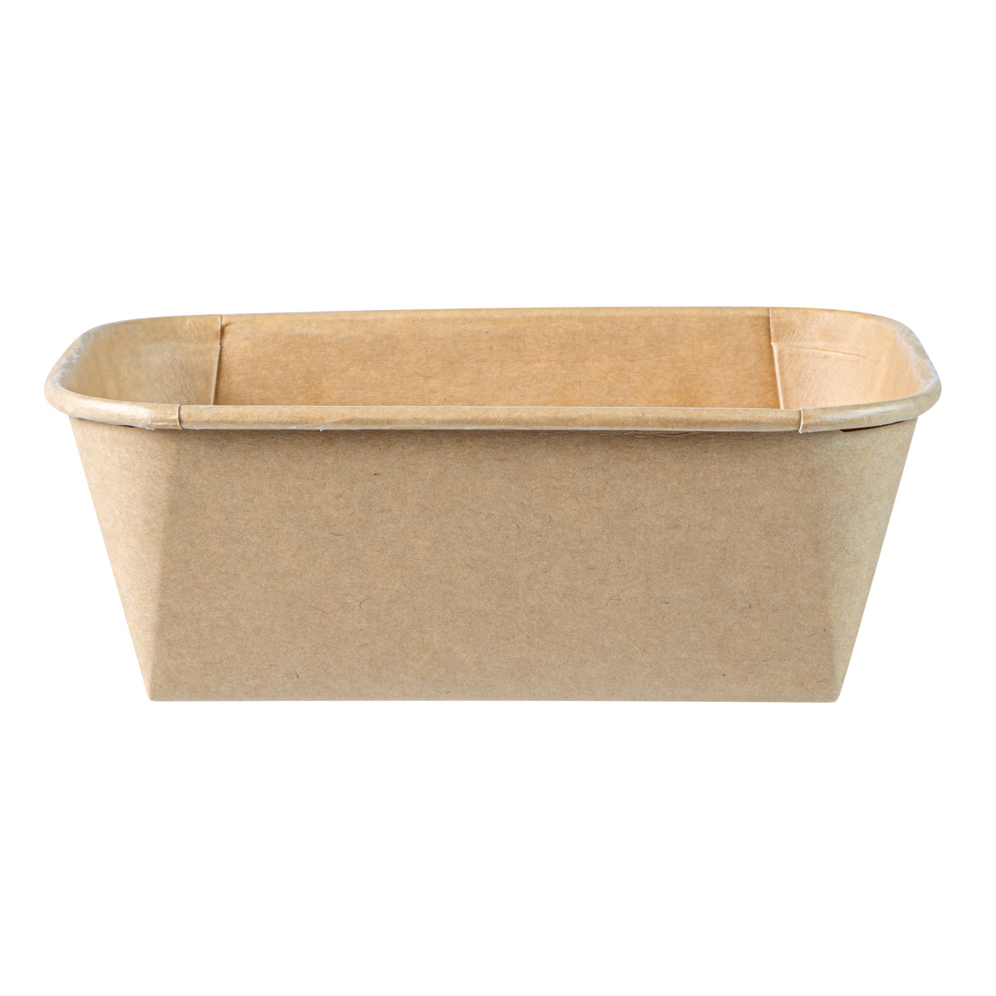 Matsuri Vision 26 oz Rectangle Kraft Paper Sushi Container - 6 1/2" x 4 3/4" x 2 1/4" - 100 count box