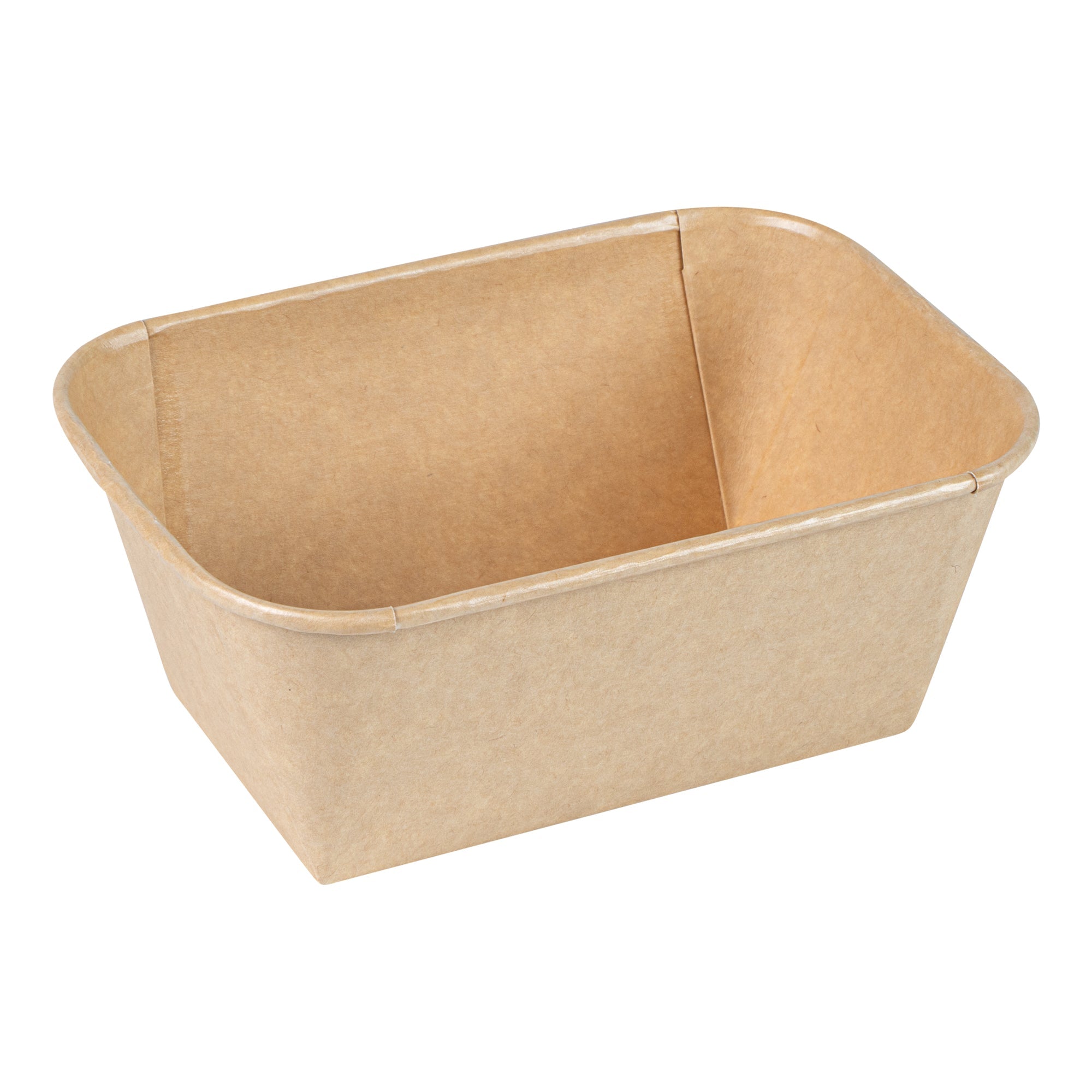 Matsuri Vision 34 oz Rectangle Kraft Paper Sushi Container - 6 1/2" x 4 3/4" x 2 3/4" - 100 count box