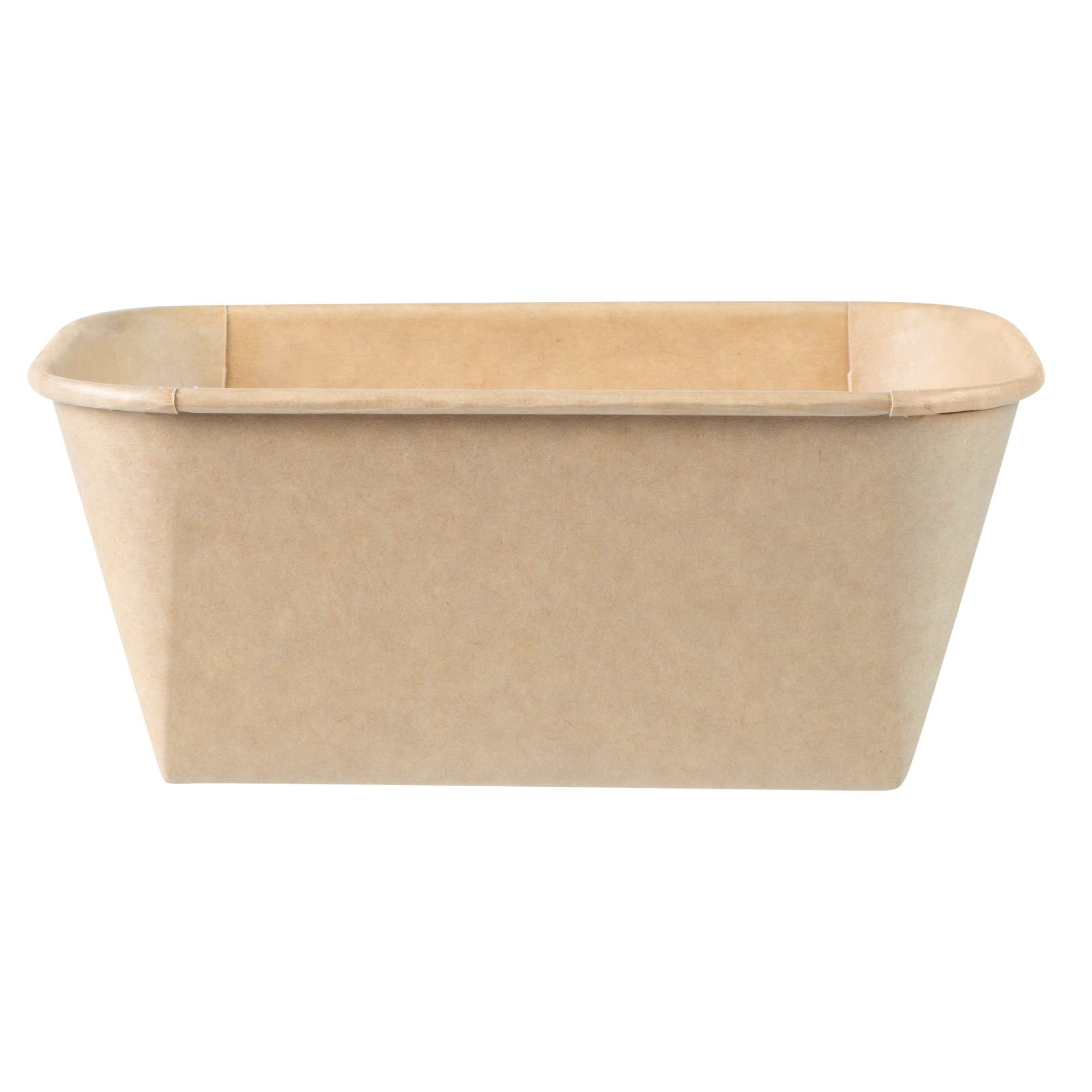 Matsuri Vision 34 oz Rectangle Kraft Paper Sushi Container - 6 1/2" x 4 3/4" x 2 3/4" - 100 count box