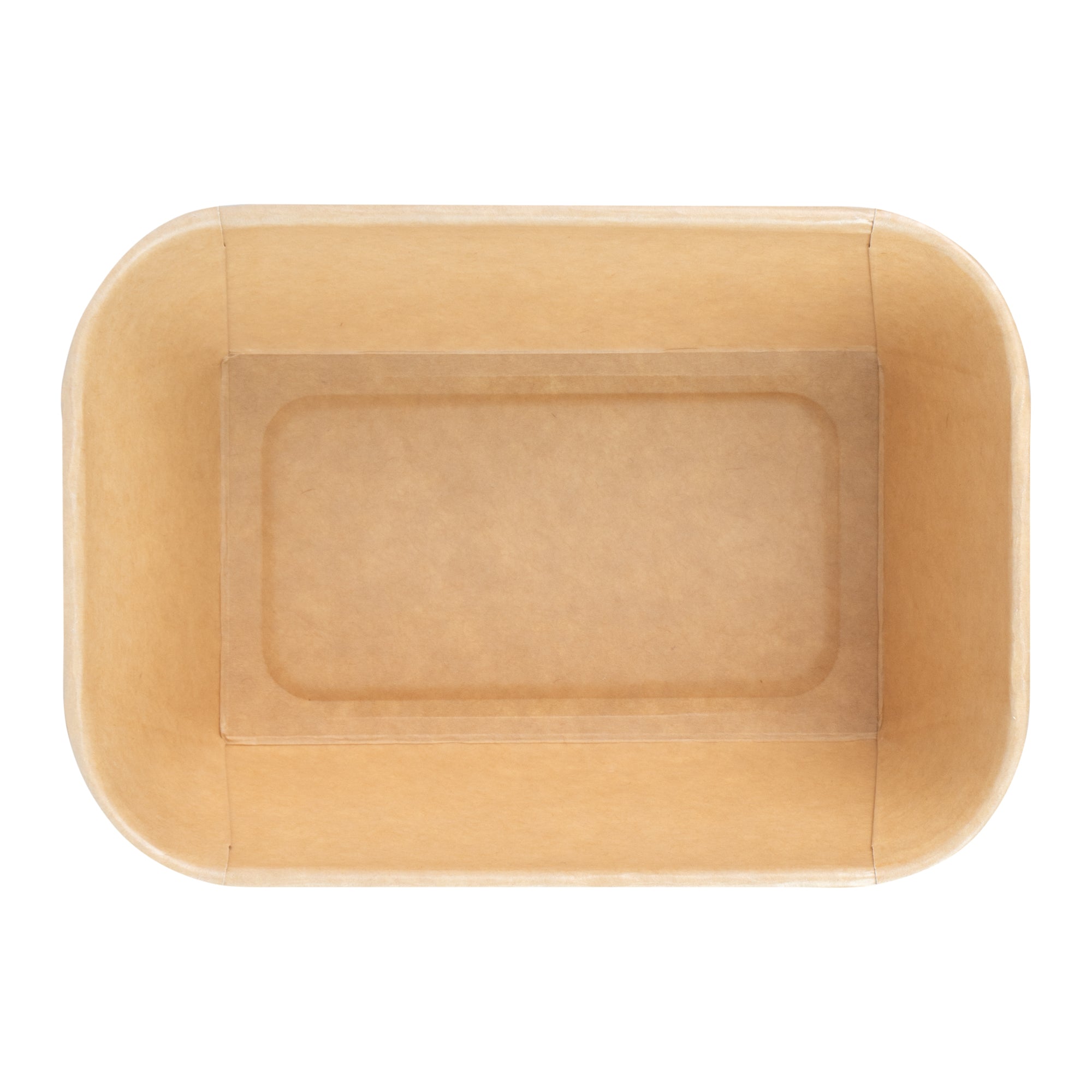 Matsuri Vision 34 oz Rectangle Kraft Paper Sushi Container - 6 1/2" x 4 3/4" x 2 3/4" - 100 count box