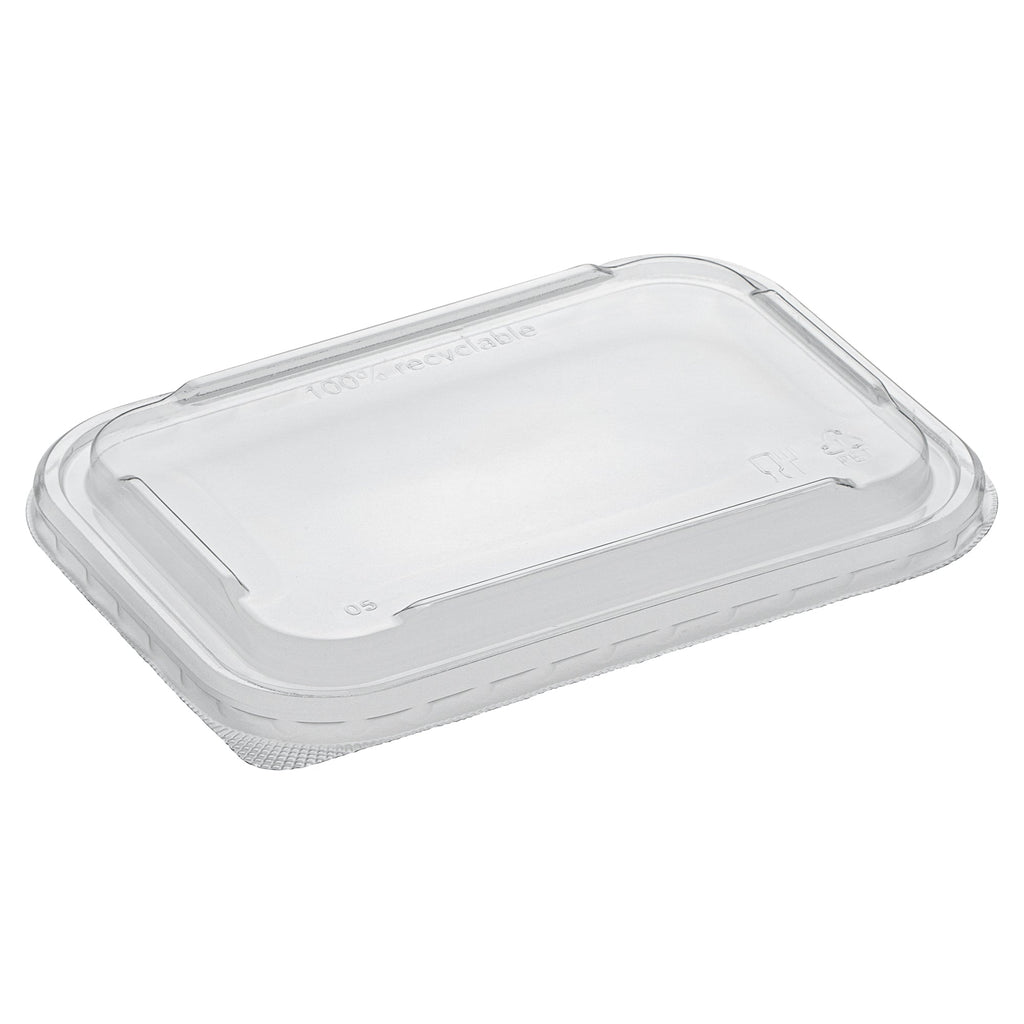 Matsuri Vision Clear PET Plastic Lid - Fits 17, 22, 26 and 34 oz Sushi Containers, Anti-Fog - 50 count box