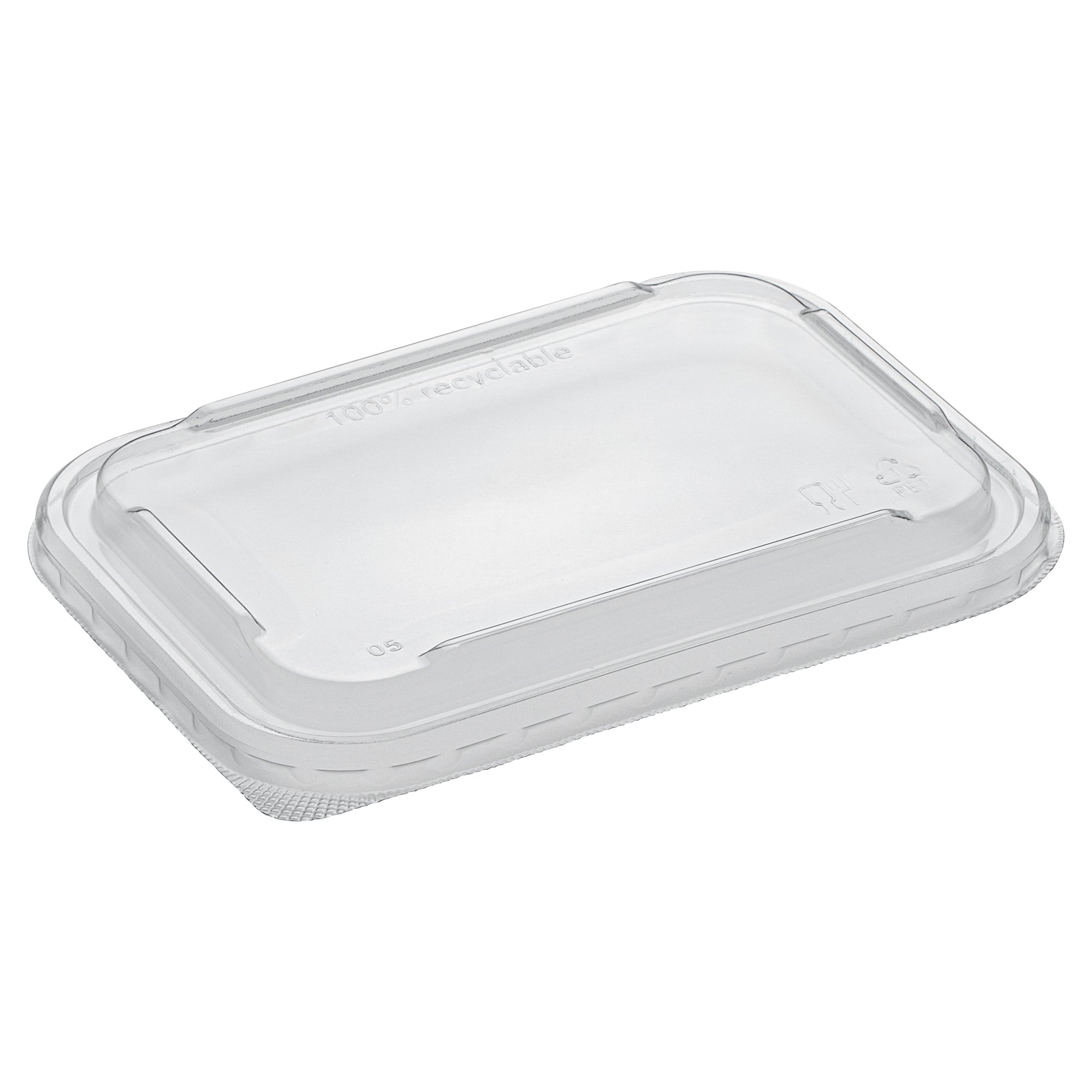 Matsuri Vision Clear PET Plastic Lid - Fits 17, 22, 26 and 34 oz Sushi Containers, Anti-Fog - 50 count box