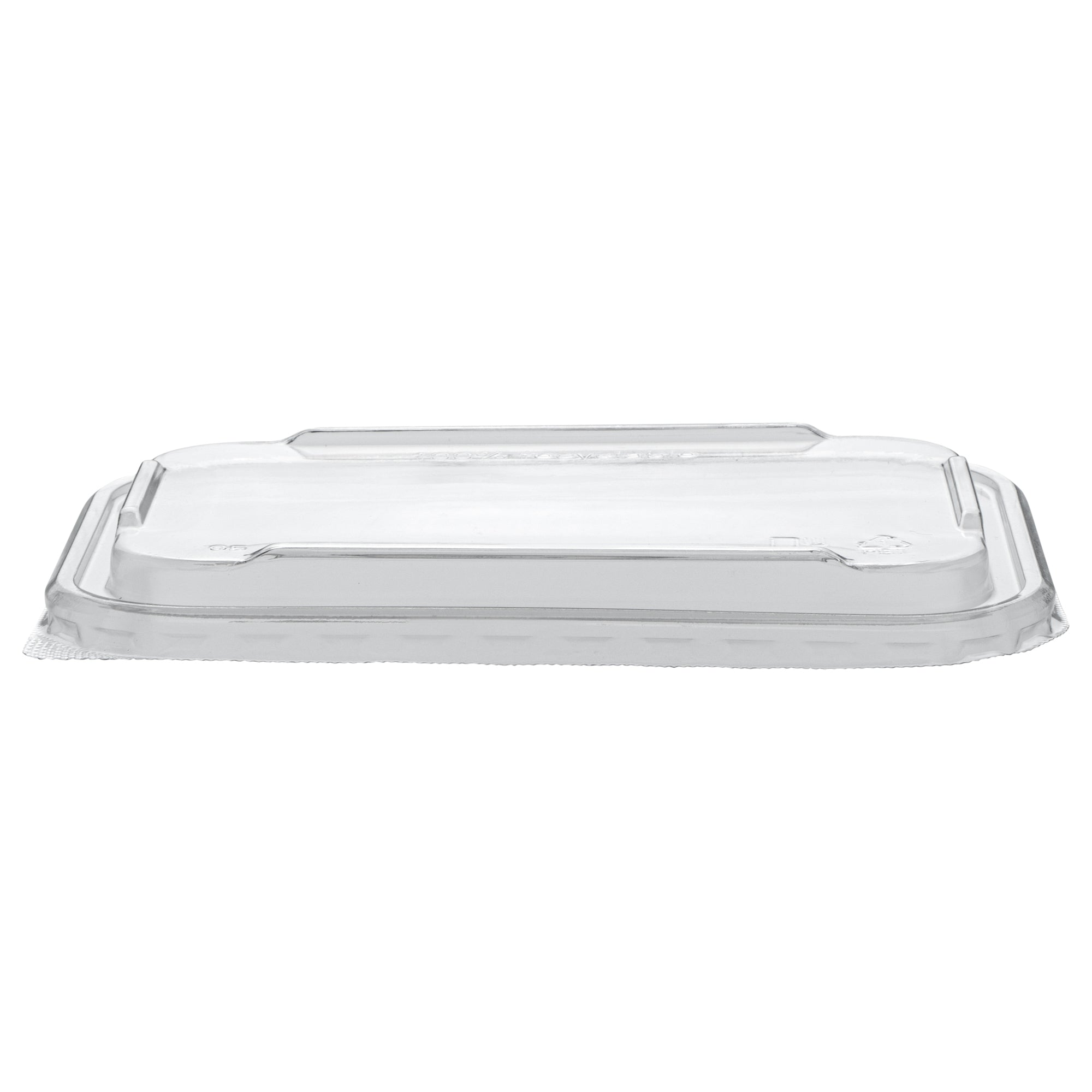 Matsuri Vision Clear PET Plastic Lid - Fits 17, 22, 26 and 34 oz Sushi Containers, Anti-Fog - 50 count box