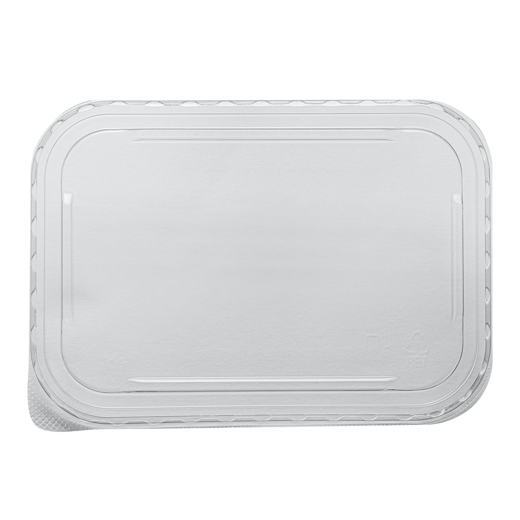 Matsuri Vision Clear PET Plastic Lid - Fits 17, 22, 26 and 34 oz Sushi Containers, Anti-Fog - 50 count box