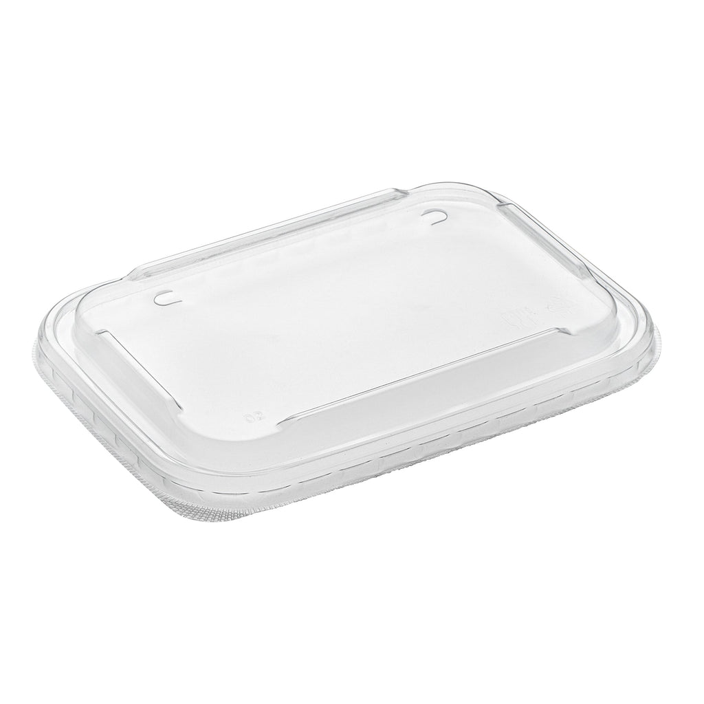 Matsuri Vision Clear PP Plastic Lid - Fits 17, 22, 26 and 34 oz Sushi Containers, Anti-Fog - 50 count box