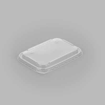 Matsuri Vision Clear PP Plastic Lid - Fits 17, 22, 26 and 34 oz Sushi Containers, Anti-Fog - 100 count box